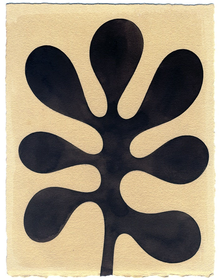 Henrietta Molinaro paintings, Leaf Study, 2024