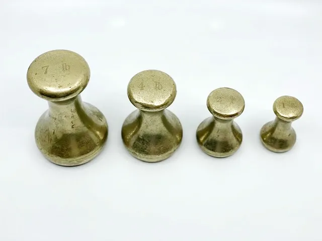 Set of Cast Metal Weights, c. 1900