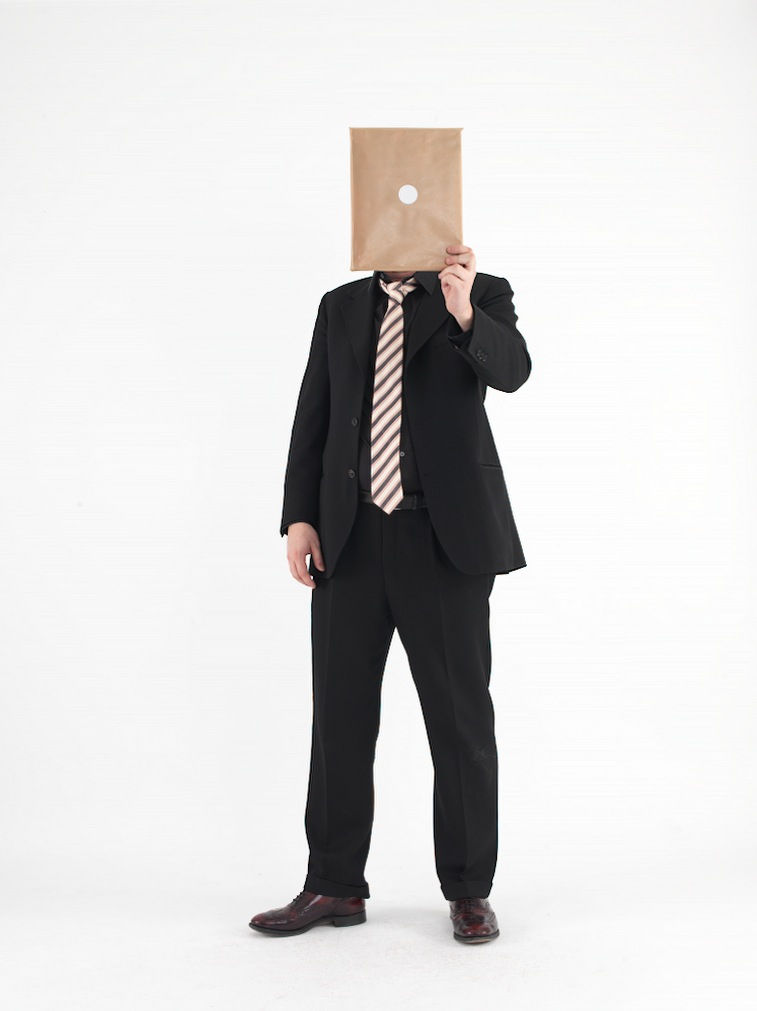 Federico Luger, In the Round White Cube (self portrait), 2013