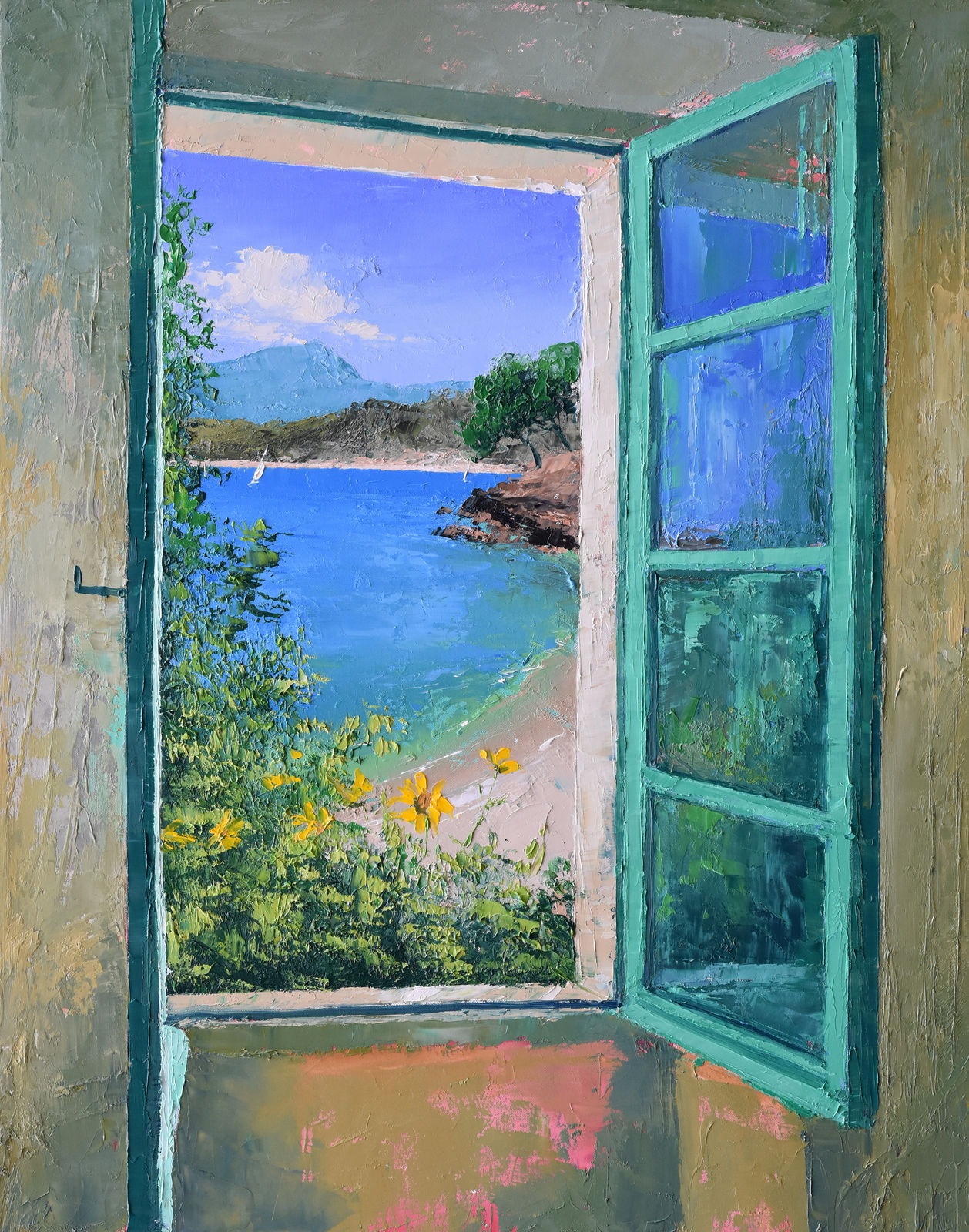 Colin Carruthers, OPEN WINDOW, COTE D'AZUR