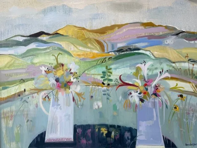 Annabel Fairfax, JUGS AND DISTANT LANDSCAPE