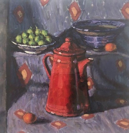 Lawrence Quigley, STILL LIFE WITH RED TEAPOT