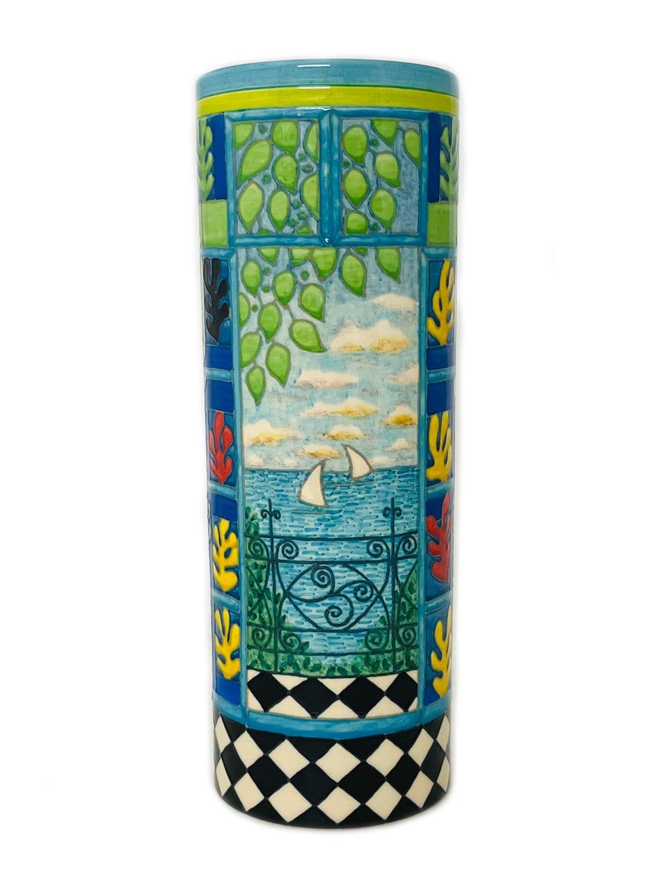 Dennis Chinaworks, MATISSE OPEN WINDOW SPILL VASE