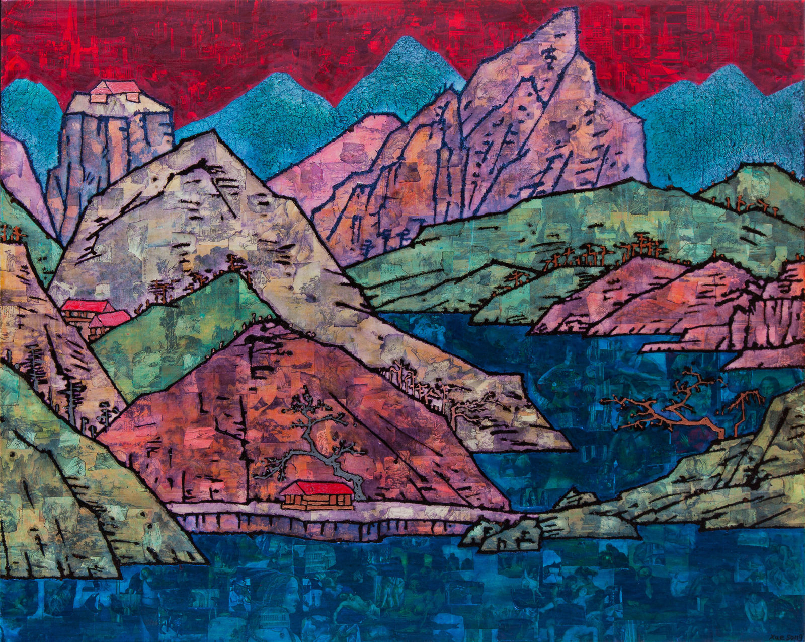 Xue Song 薛松, Autumn Scenery Picture《秋色图》, 2015