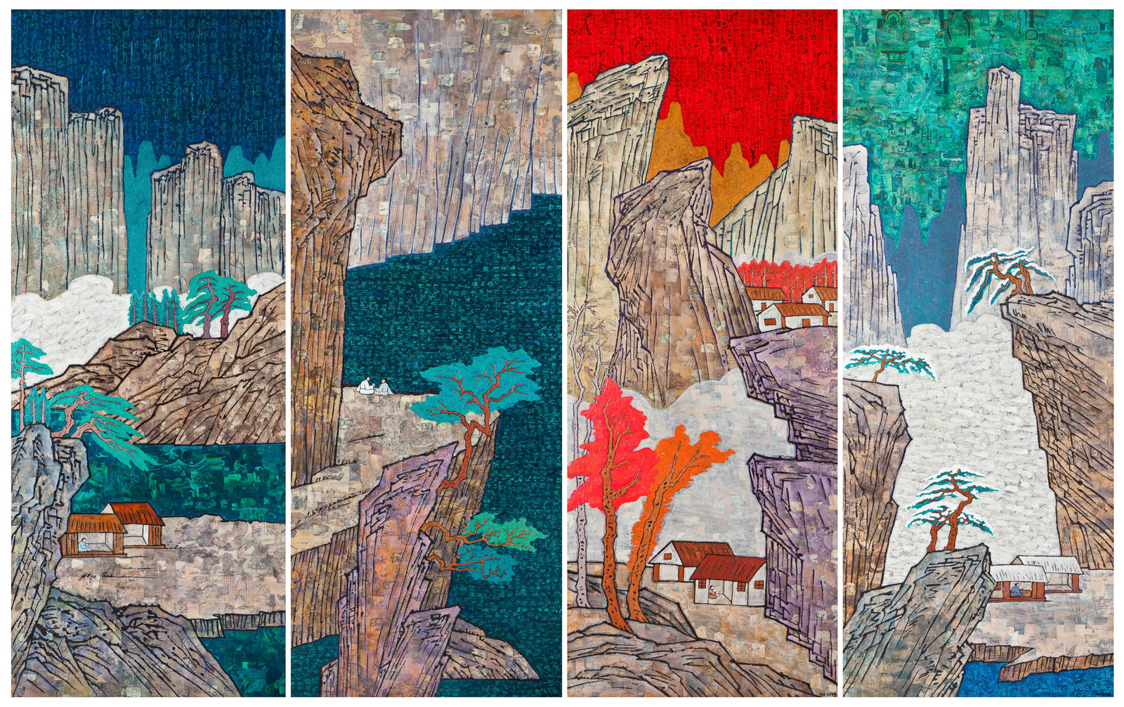 Xue Song 薛松, Four Seasons - Spring, Summer, Autumn and Winter《四季—春夏秋冬》, 2018