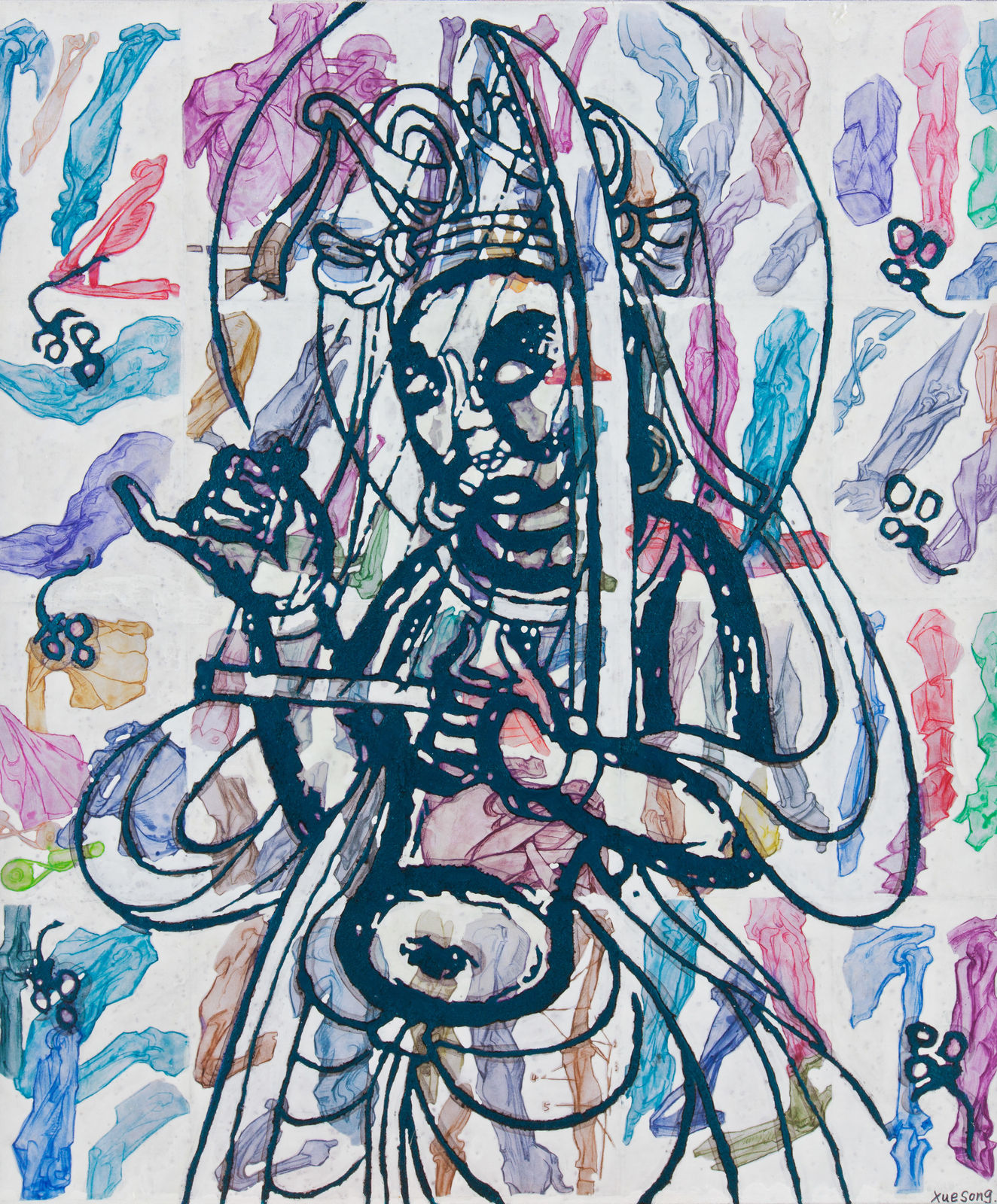 Xue Song 薛松, Bodhisattva Diagram《菩萨图》, 2017