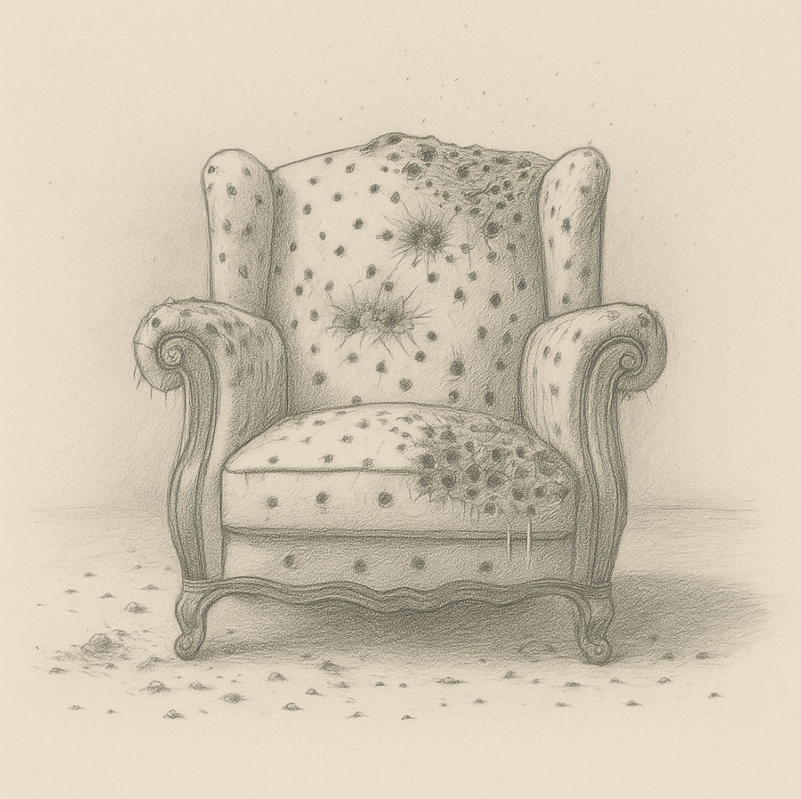 Justin Loke, Unarmed Chair I, 2025