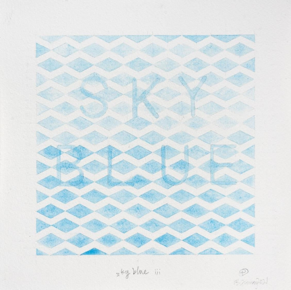 Noor Mahnun Anum, sky blue iii, 2021