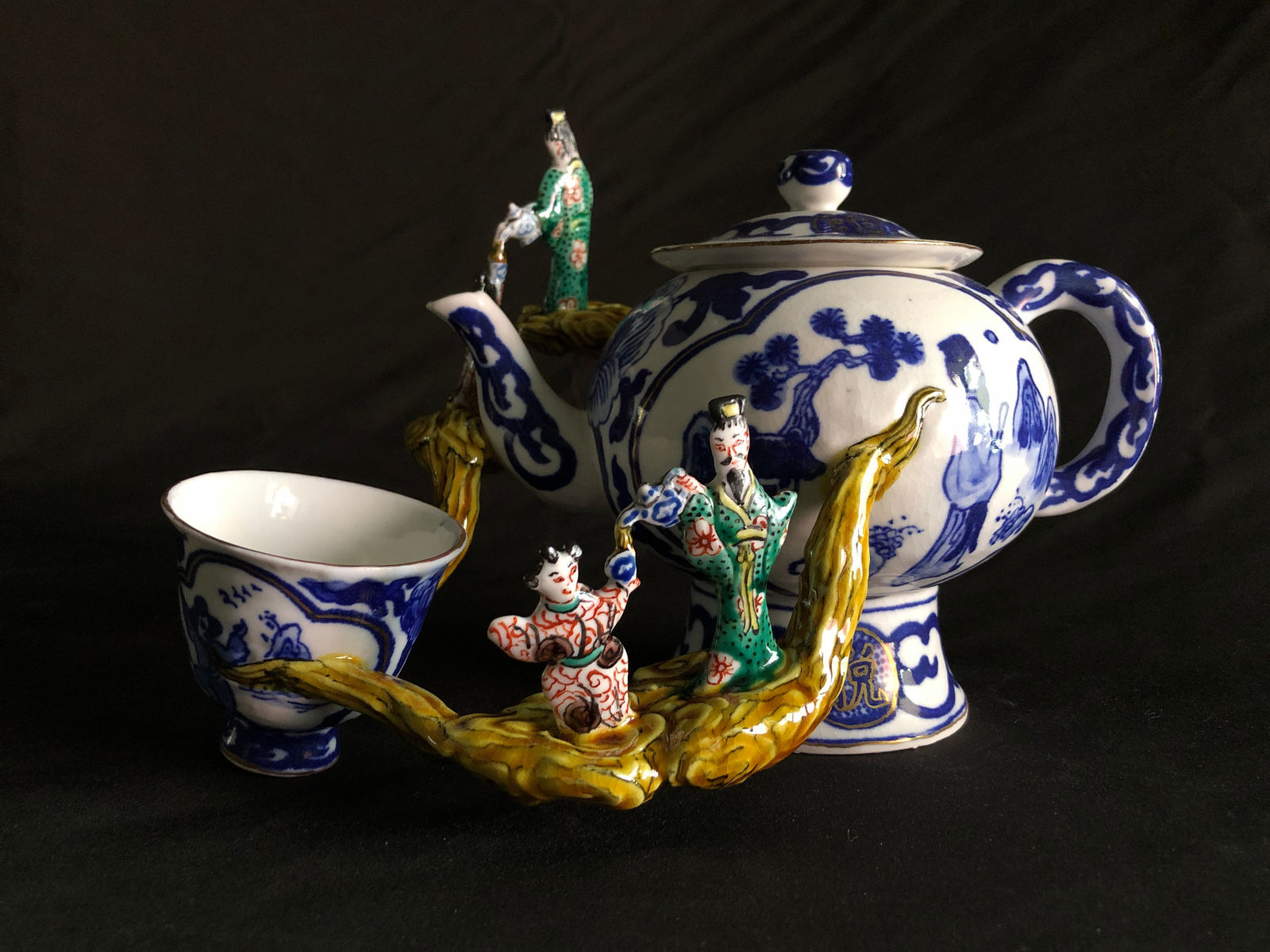 福克魔陶器 Fukumo Touki, Escape Tea Set 脱走茶器, 2023