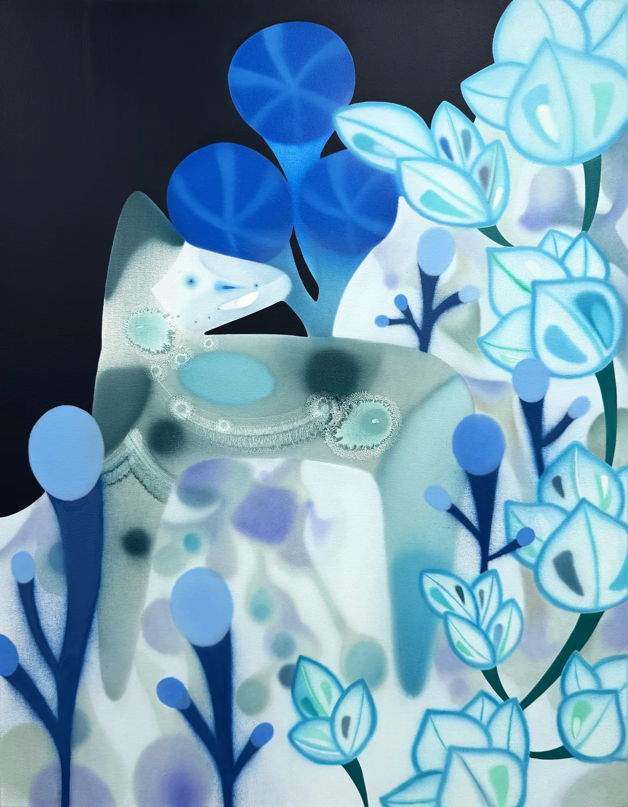 坪山小百合 Sayuri Tsuboyama, 藍の森 Forest ofI ndigo-II, 2025