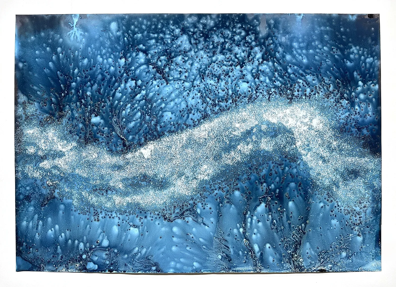 Meghann Riepenhoff, Adaptive Radiation #8 (Ebon Island, Ralik Chain, Marshall Islands, 8.19.23, Radioactive Sand and Crashing Waves at Boat Ramp), 2023