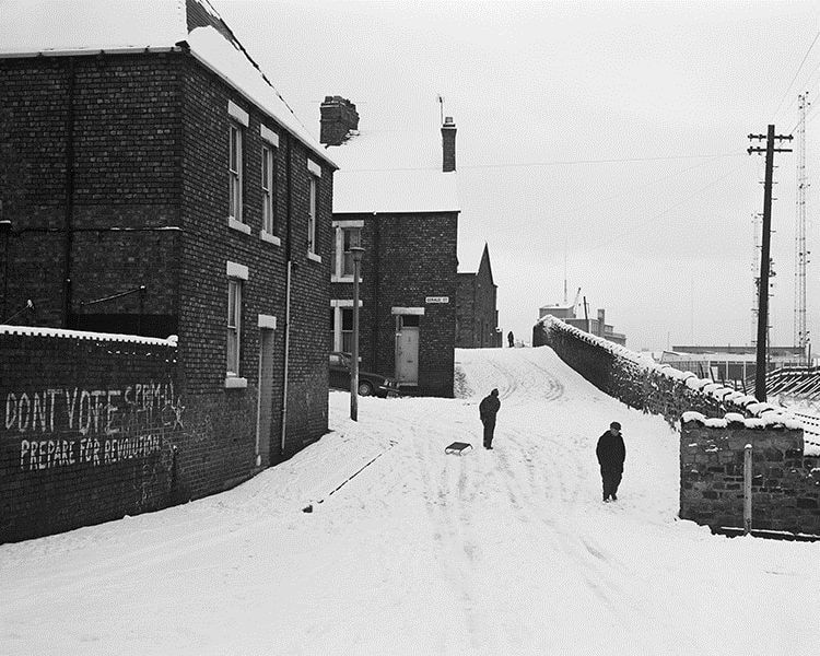 Chris Killip, Terraced housing, Wallsend, Tyneside, 1975