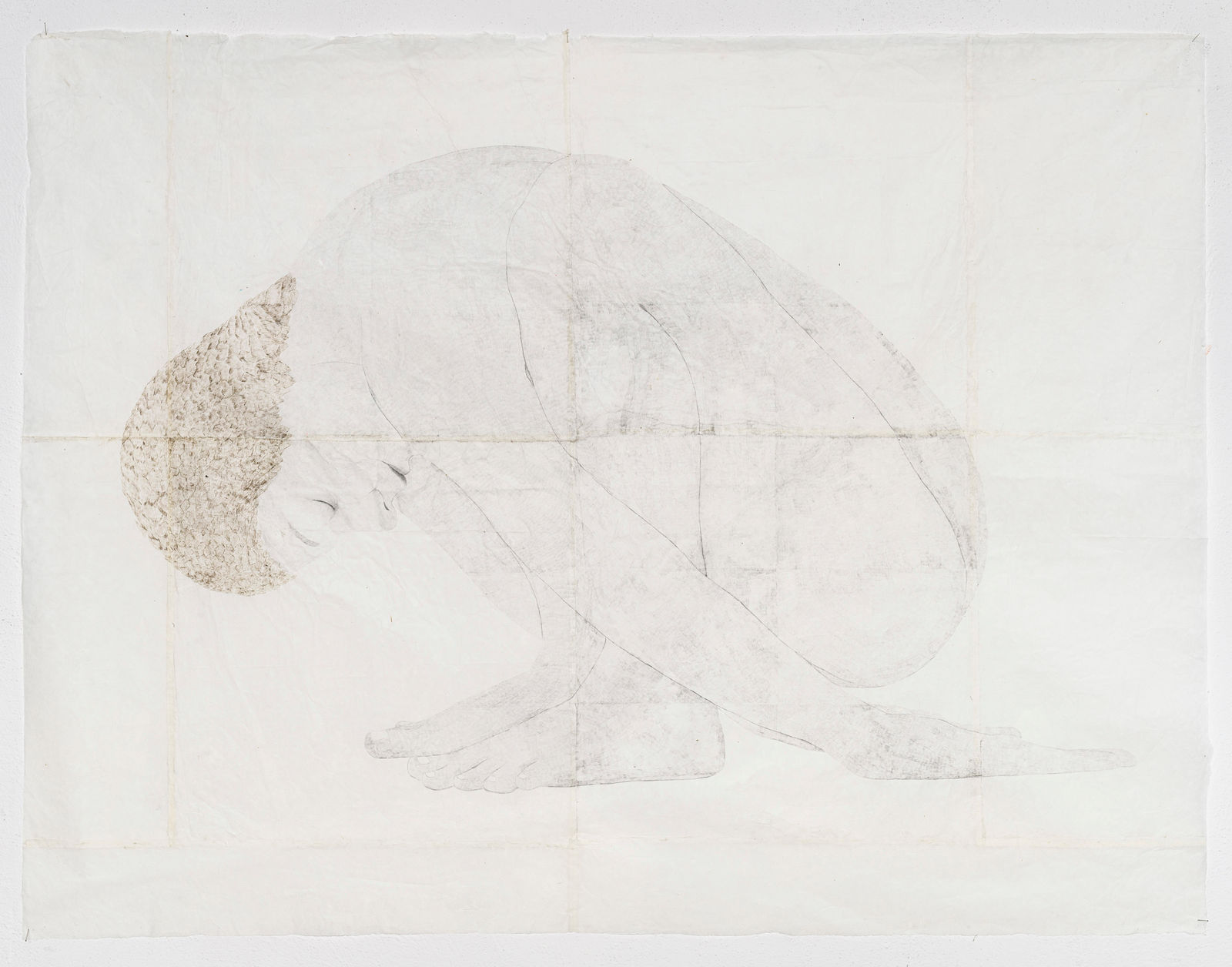 Marta Roberti, Self-portrait in garland pose 2 , 2020