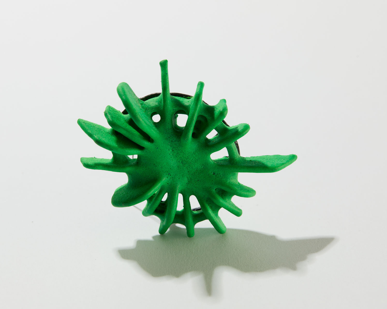 Brian Fleetwood, Green Bud Brooch, 2021