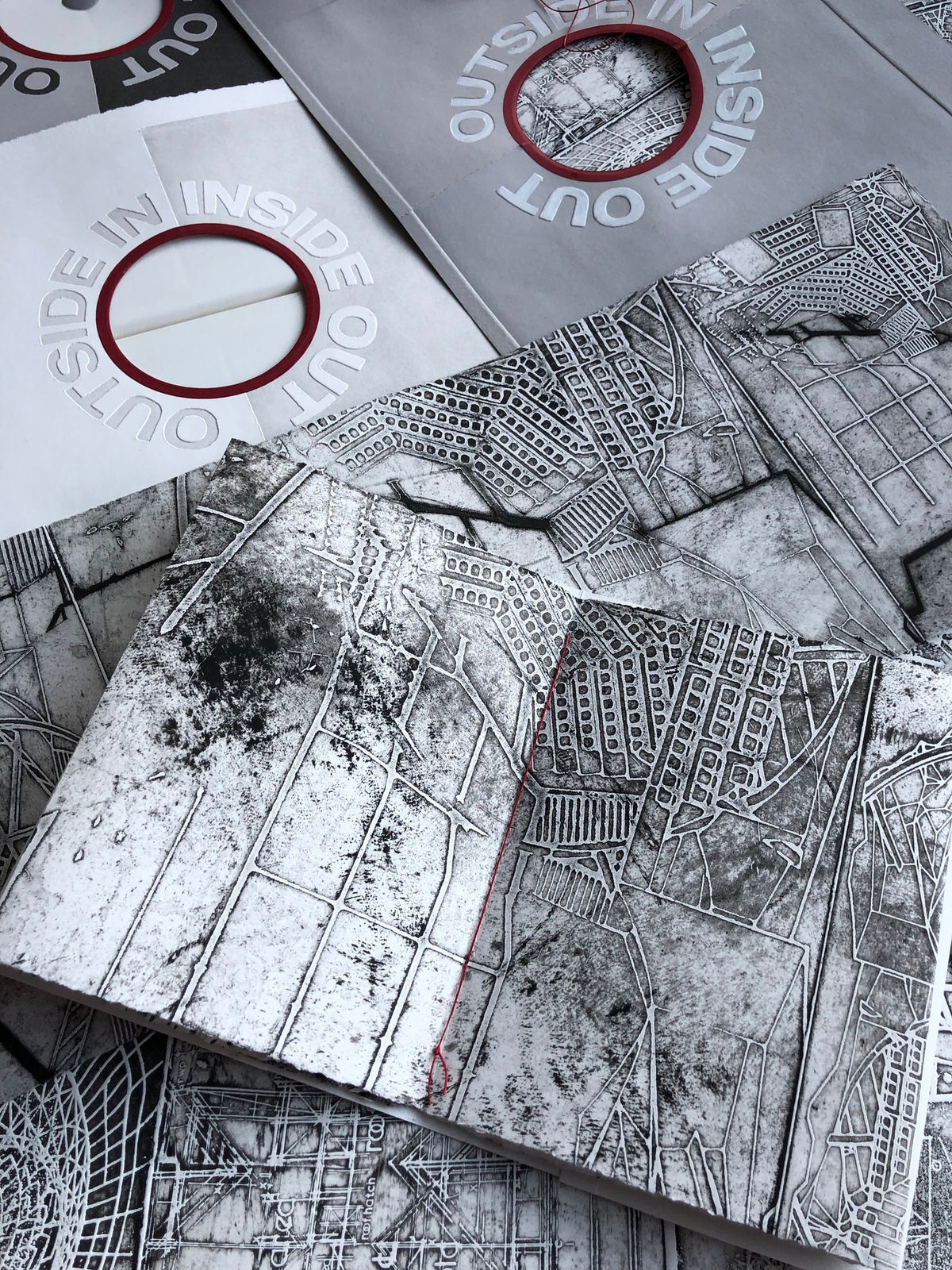 Sumi Perera, Inside Out-Outside In [IO-OI]: Black & White & Red/Read All over..., 2021