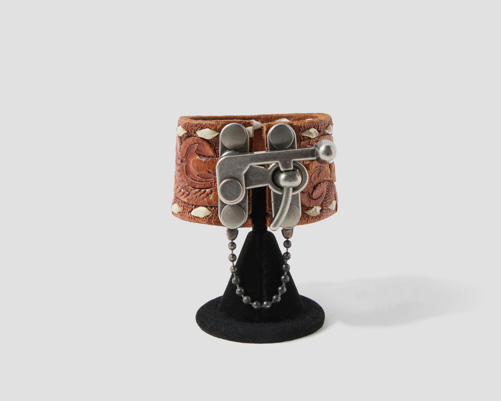 R. Melinda Hoffman, Bad Ass Cuff (Tooled Leather), 2025