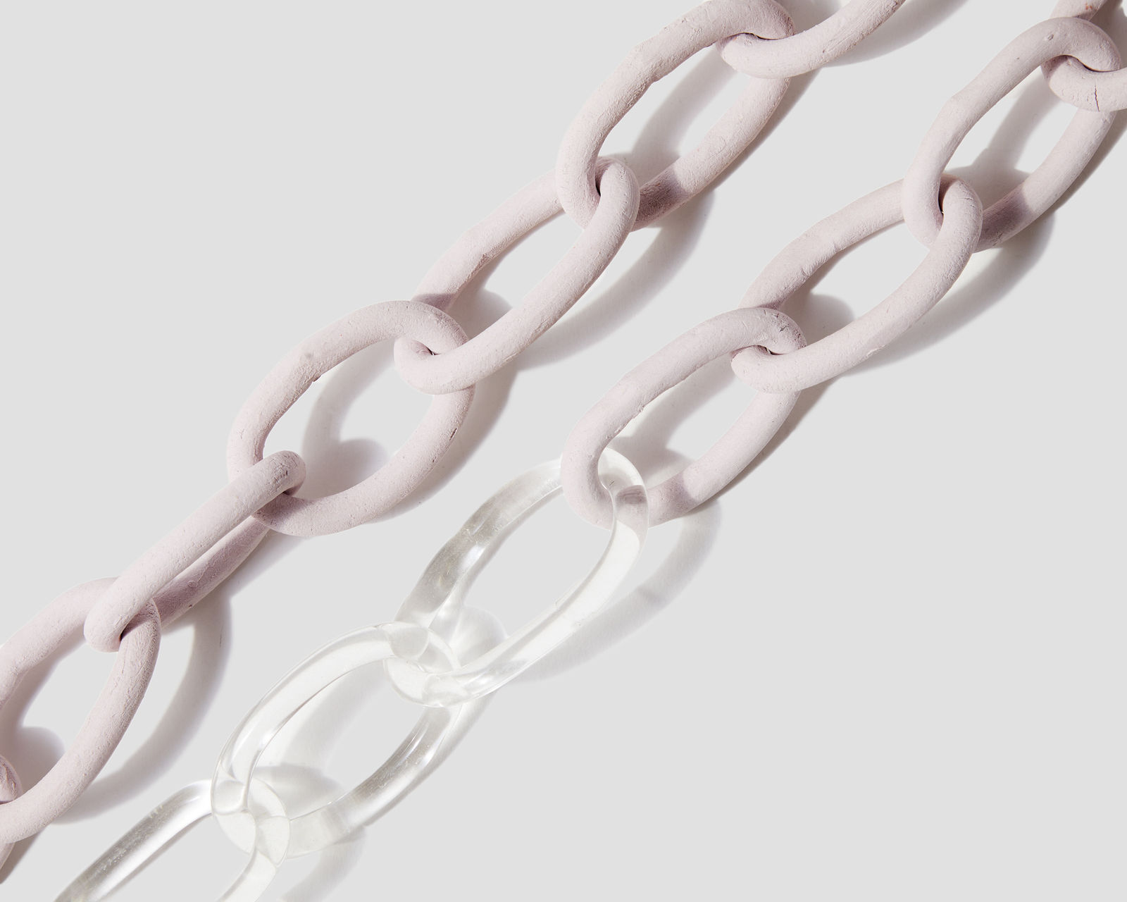 Natalie Rae Good, Untitled (Purple chain with handmade glass links), 2019-2020