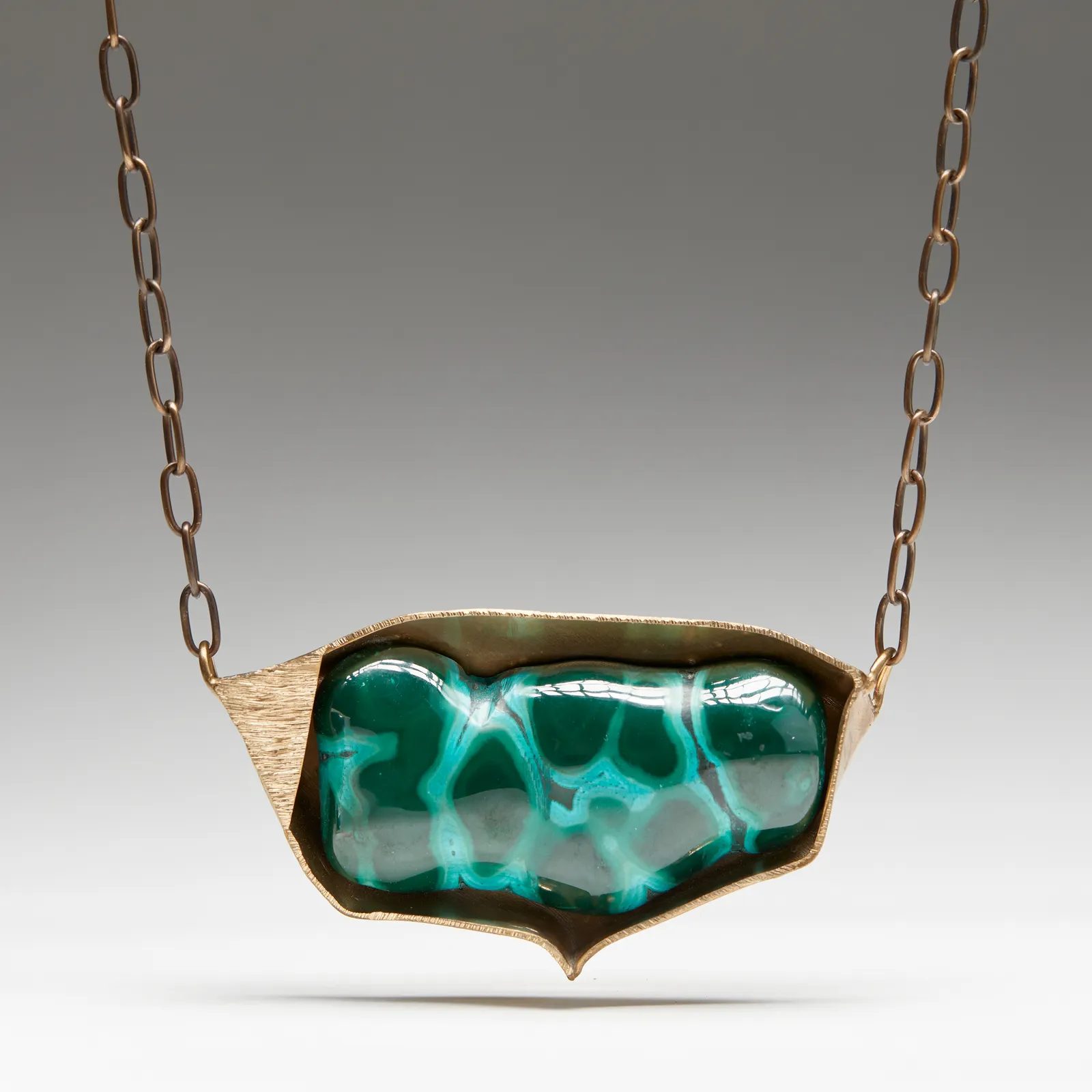 DB/CB by Debra Baxter, Malachite and Chrysocolla Necklace, 2021