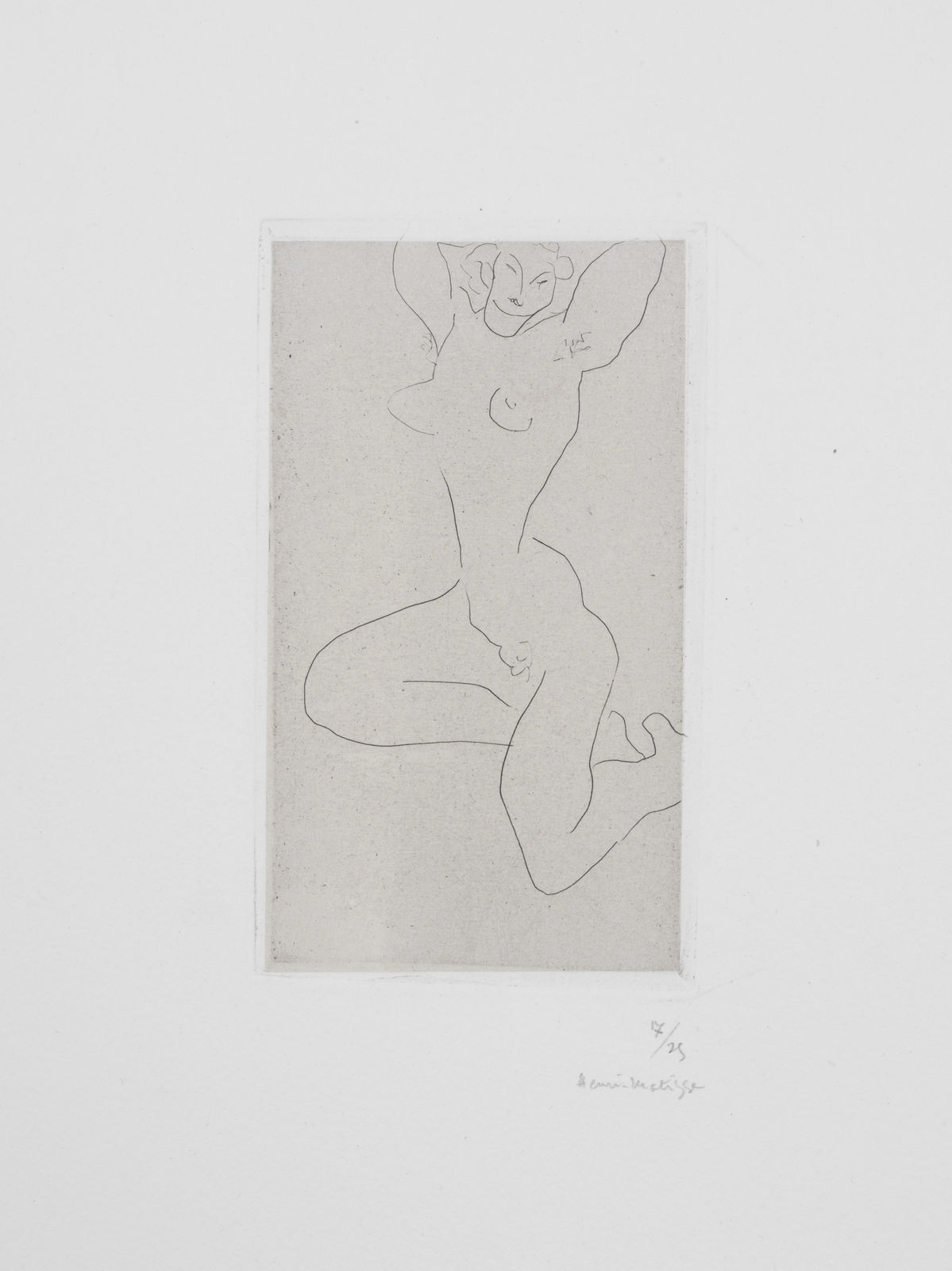 Henri Matisse, Nu assis sur la jambe droite, bras levés, 1931