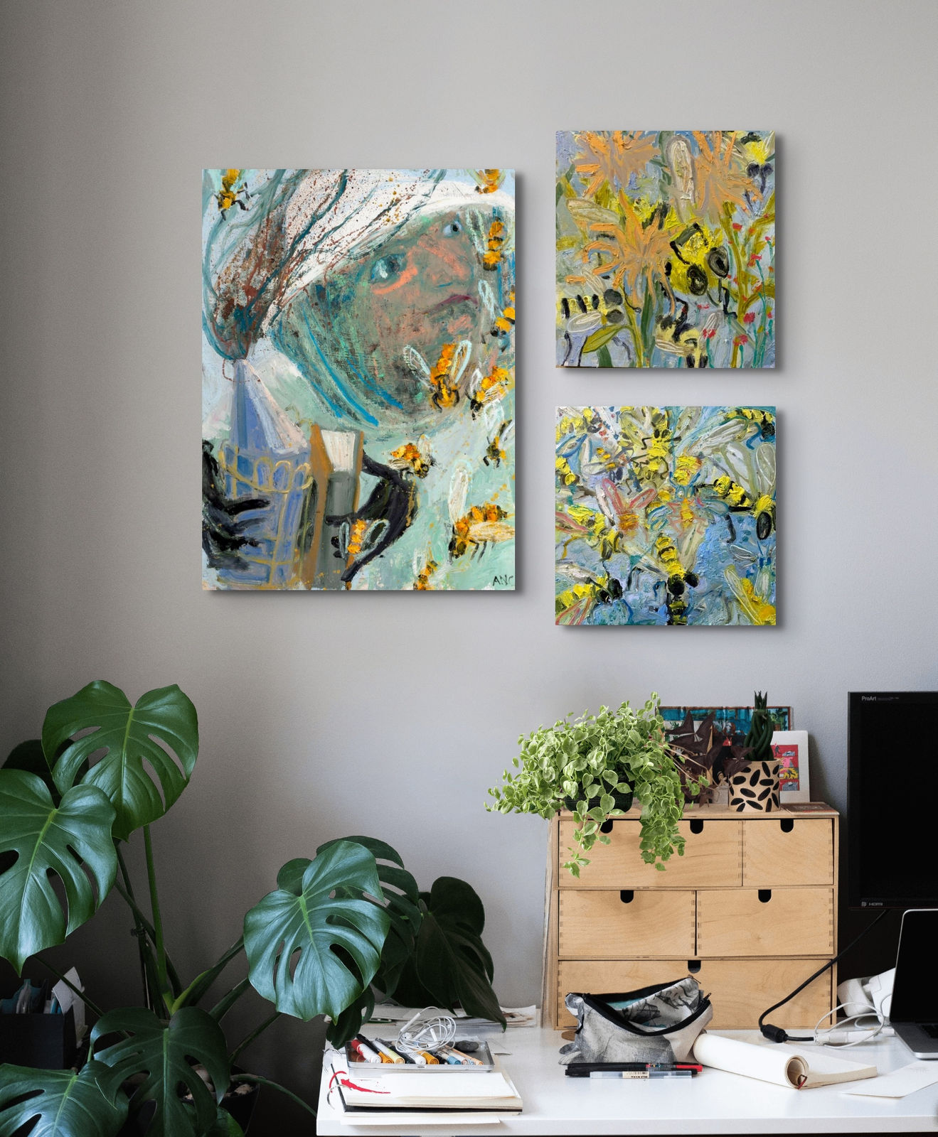 Ashley Norwood Cooper, Honey Drudgers I, 2023