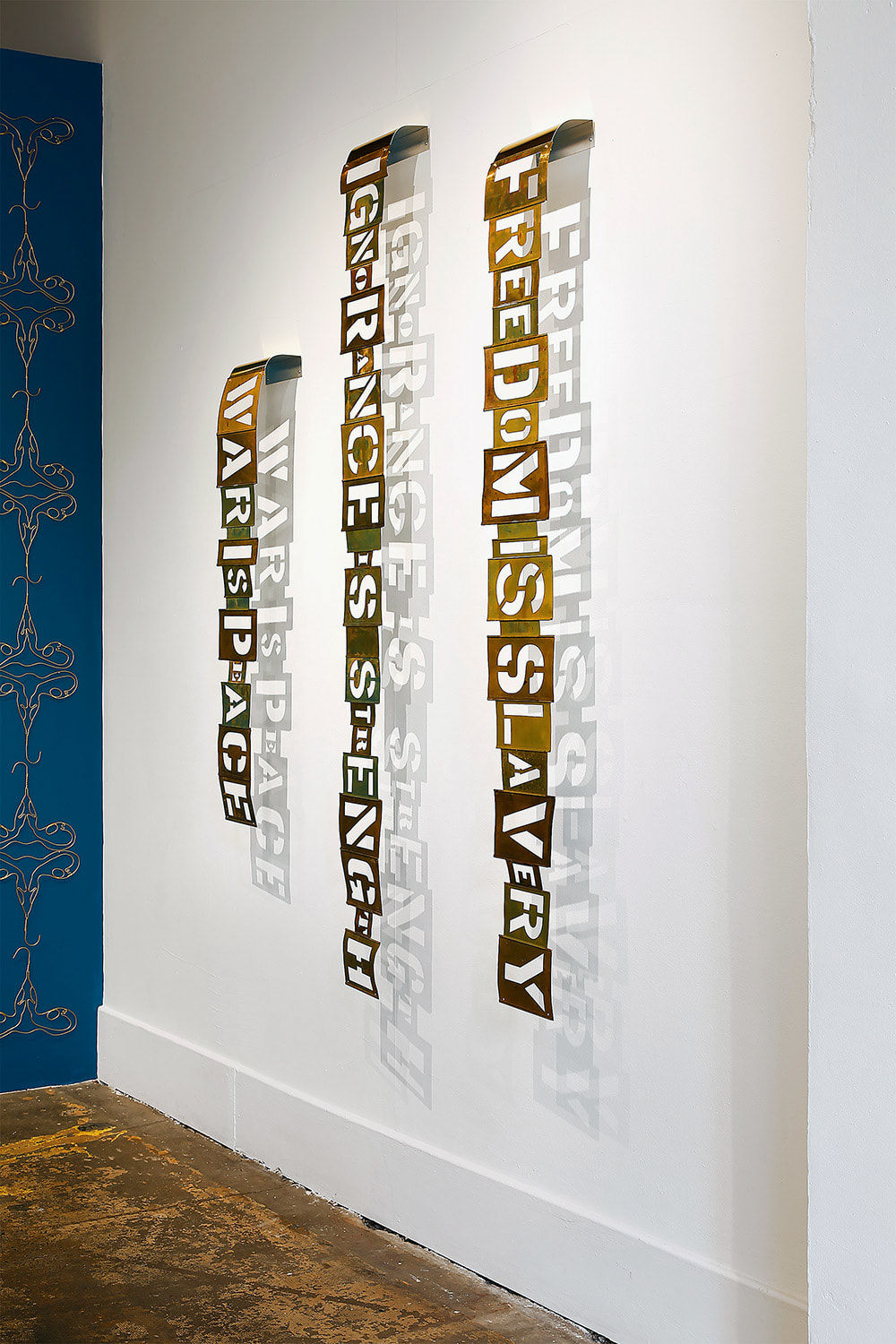 Holly Ballard Martz, Orwellian Steel (war is peace, ignorance is strength (SOLD), freedom is slavery)