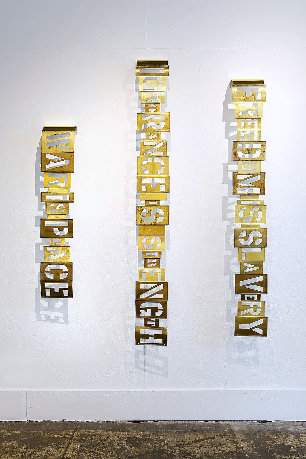 Holly Ballard Martz, Orwellian Steel (war is peace, ignorance is strength (SOLD), freedom is slavery)