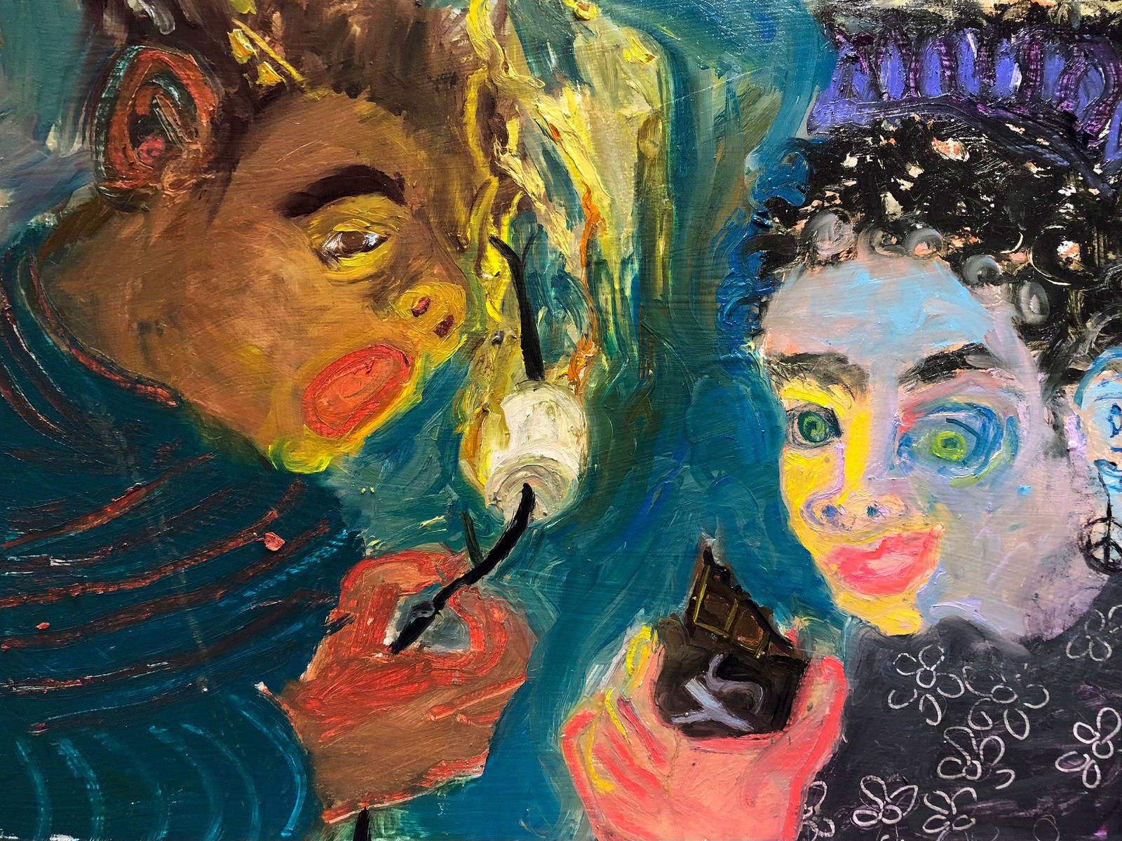 Ashley Norwood Cooper, Flaming Marshmallows, 2021