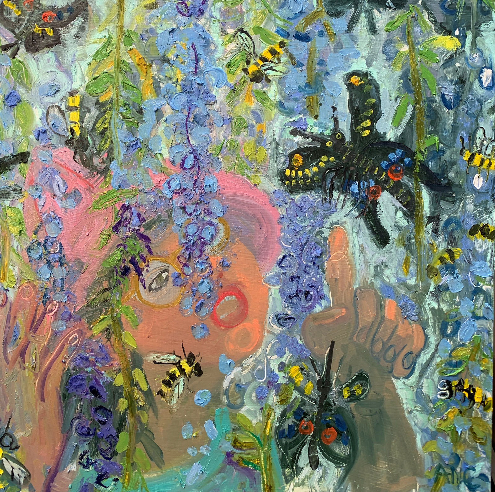 Ashley Norwood Cooper, Under The Wisteria Vines, 2022