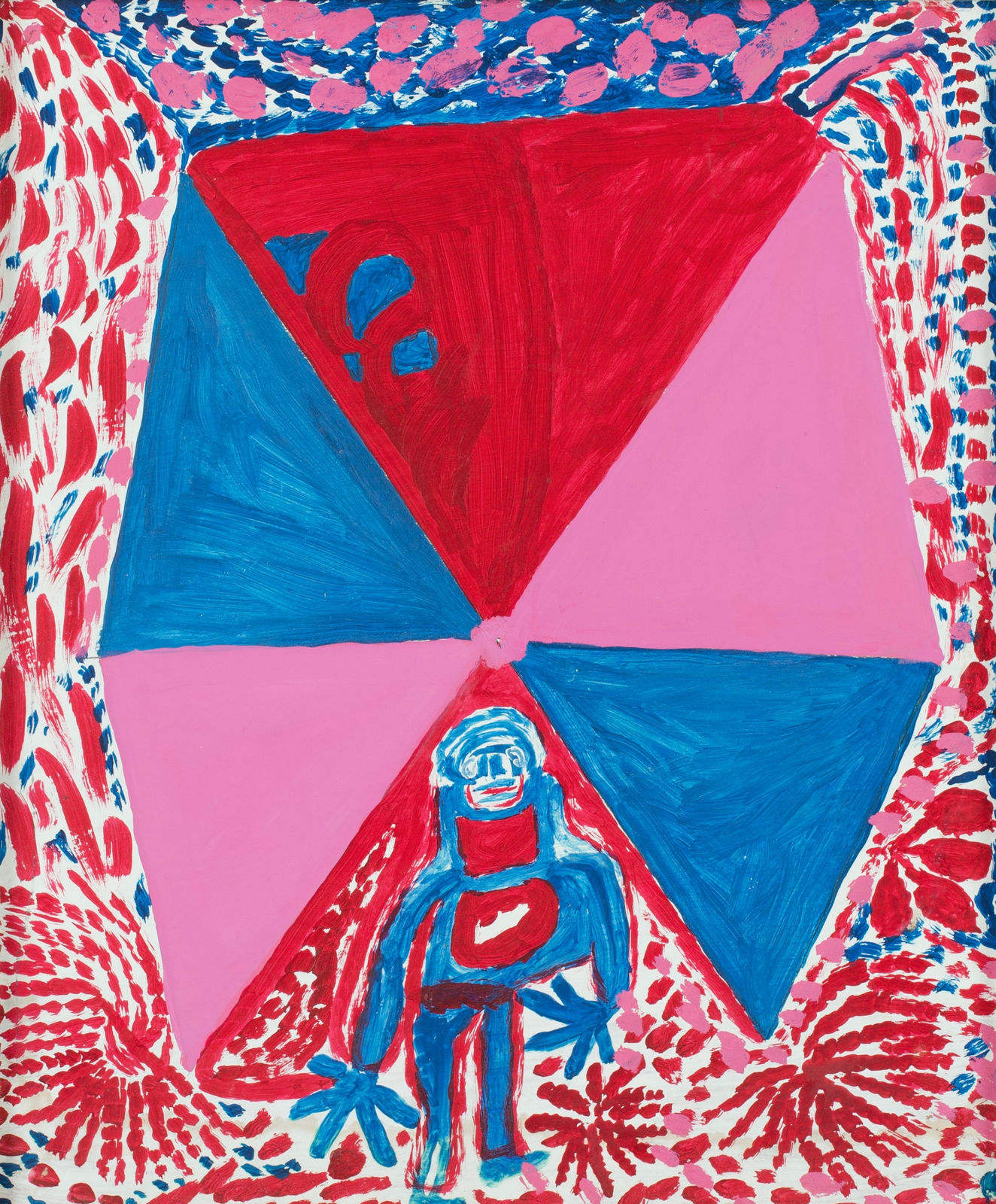 Antilhomme Richard, Untitled (Figure w/Kite like Structure) , 1990's