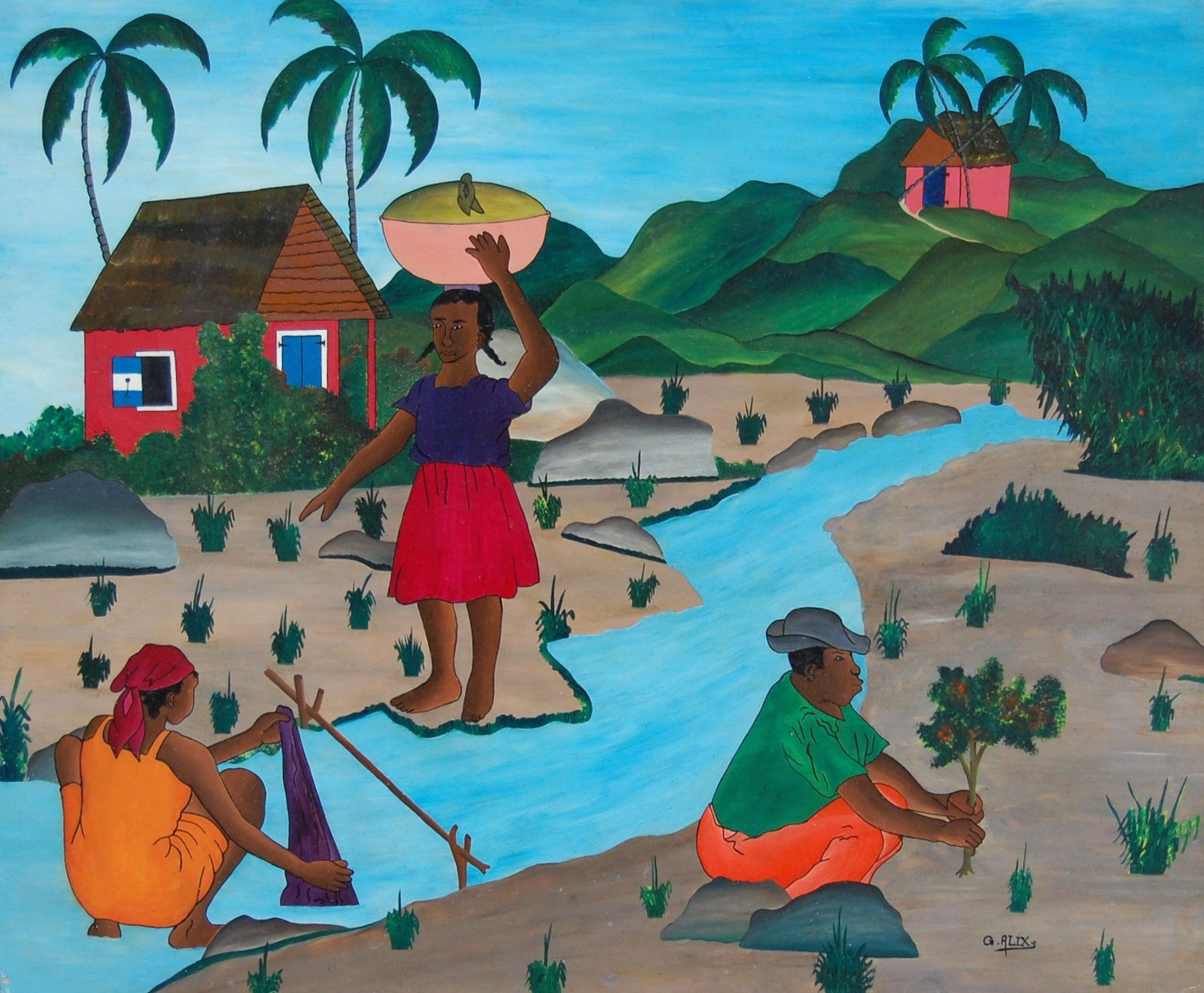 Gabriel Alix, Untitled (Life by River) , c. 1960's