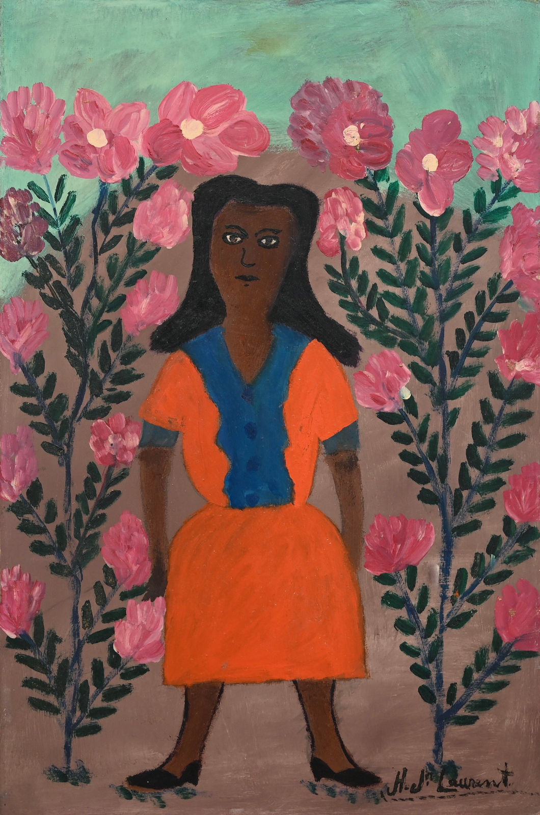 Joseph Jean-Laurent, Standing With Flowers , c. 1960's