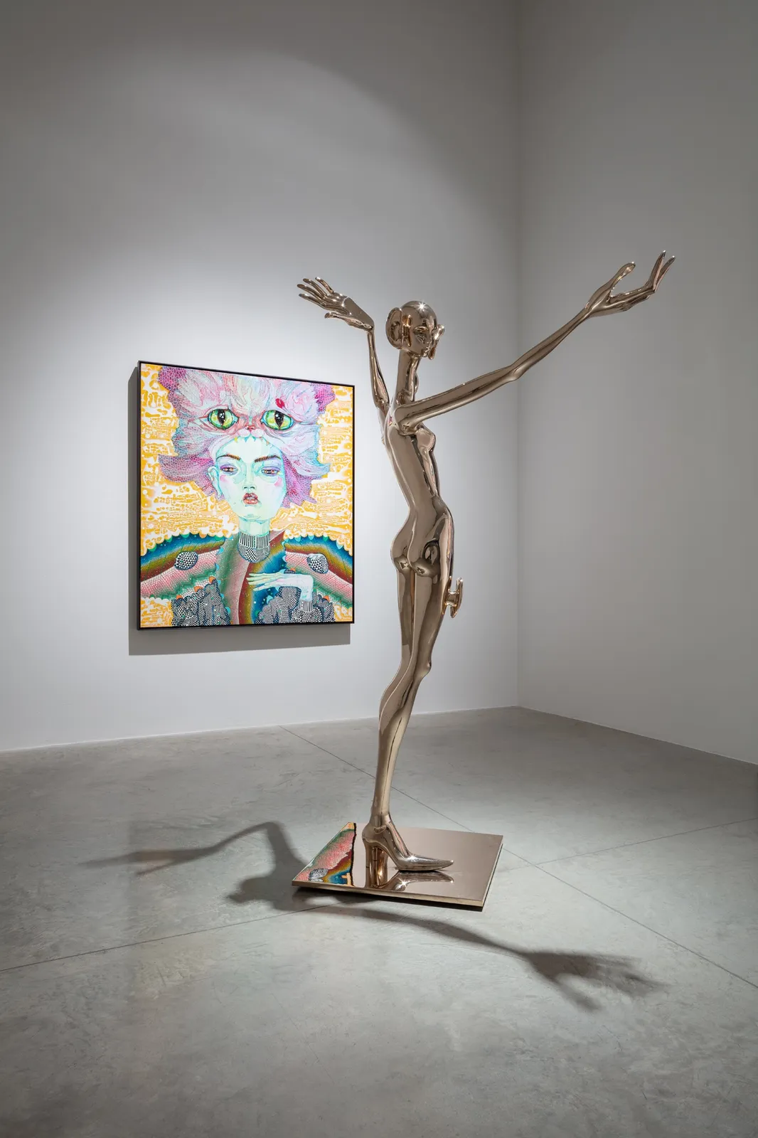 Del Kathryn Barton: sing blood-wings sing, installation view. albertz benda, New York. February 28 - April 13, 2019.