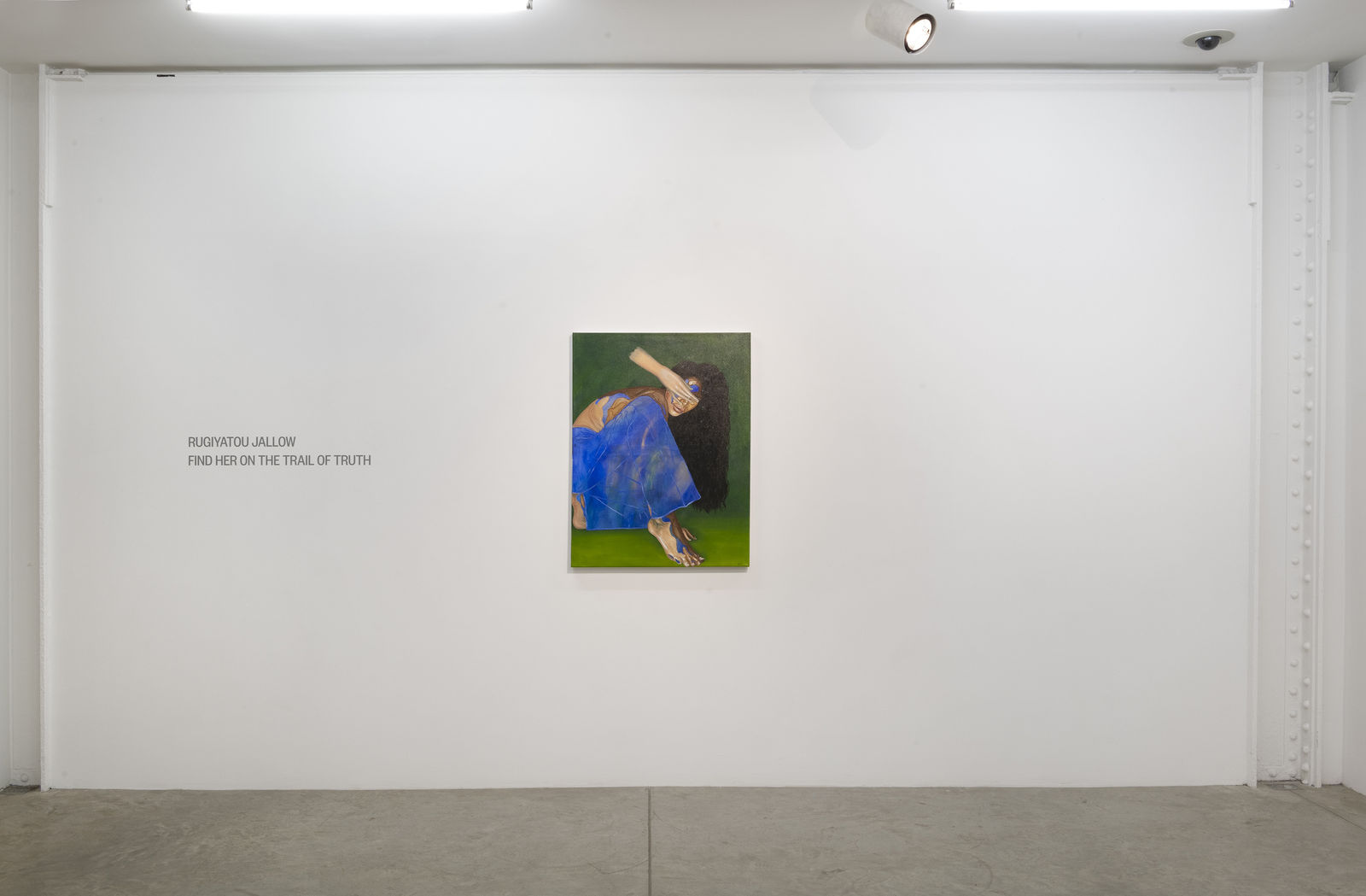 Rugiyatou Jallow: Find Her on the Trail of Truth. January 5 - February 4, 2023. albertz benda, New York. Photo: Adam Reich.