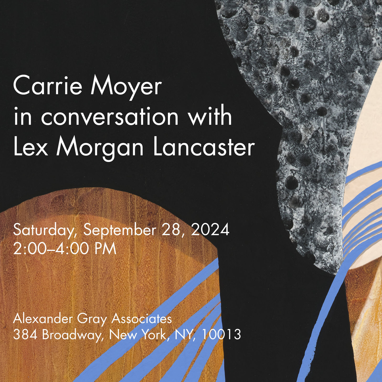 Carrie Moyer in conversation with Lex Morgan Lancaster, Alexander Gray Associates, New York, 2024