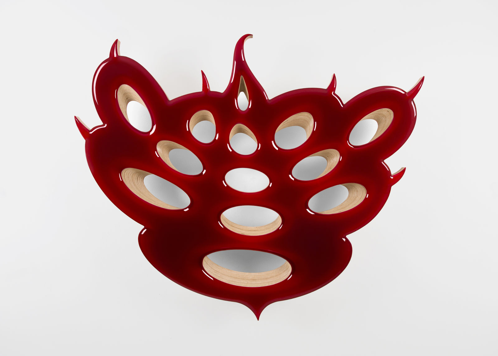 Lot 081718 (nature cult, the root remembers), 2019 Pigmented epoxy resin on panel, steel 45 1/2 x 55 1/2 x 6 1/2 in (115.6 x 141 x 16.5 cm)