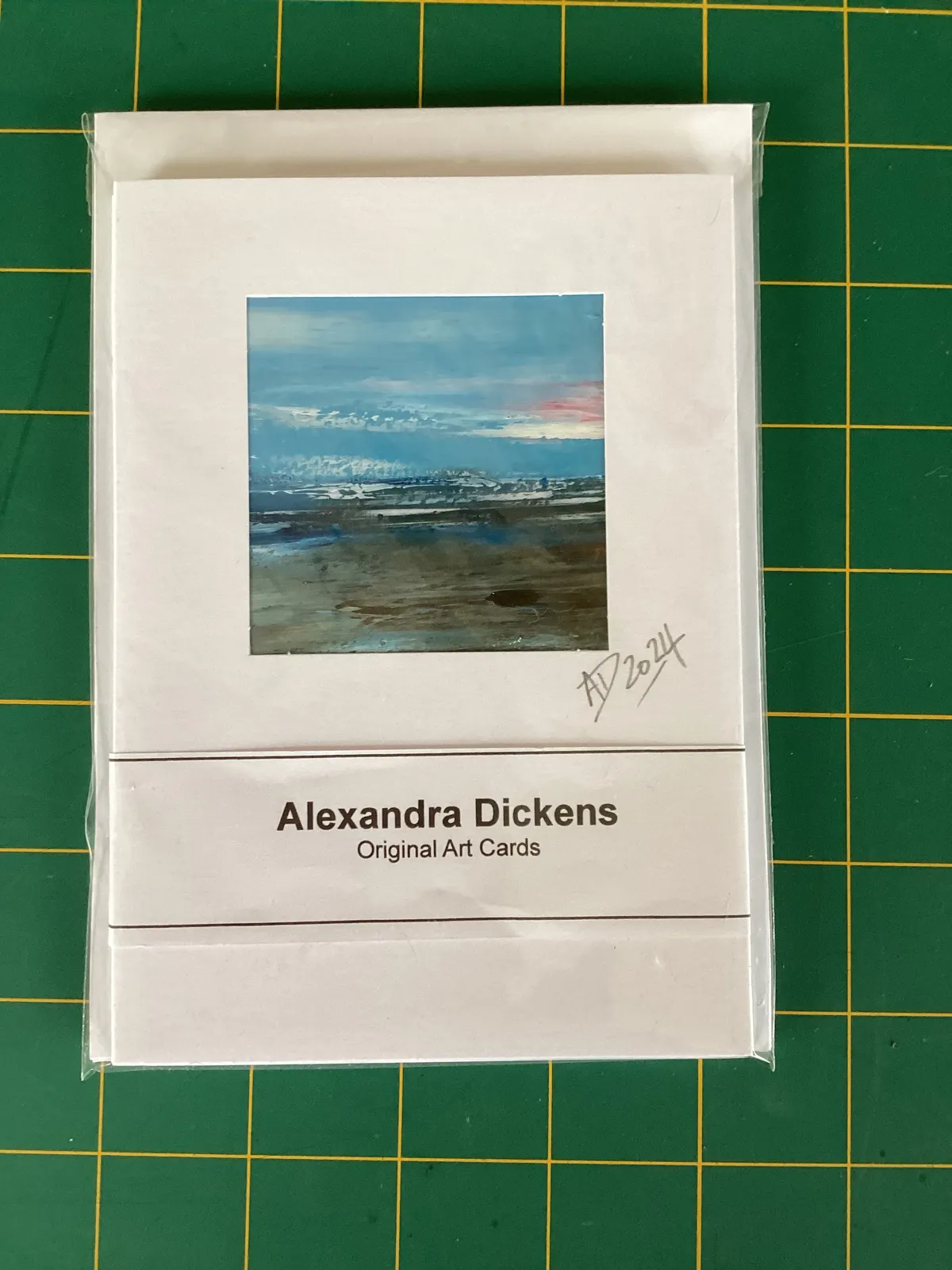 Set of three original art cards 06