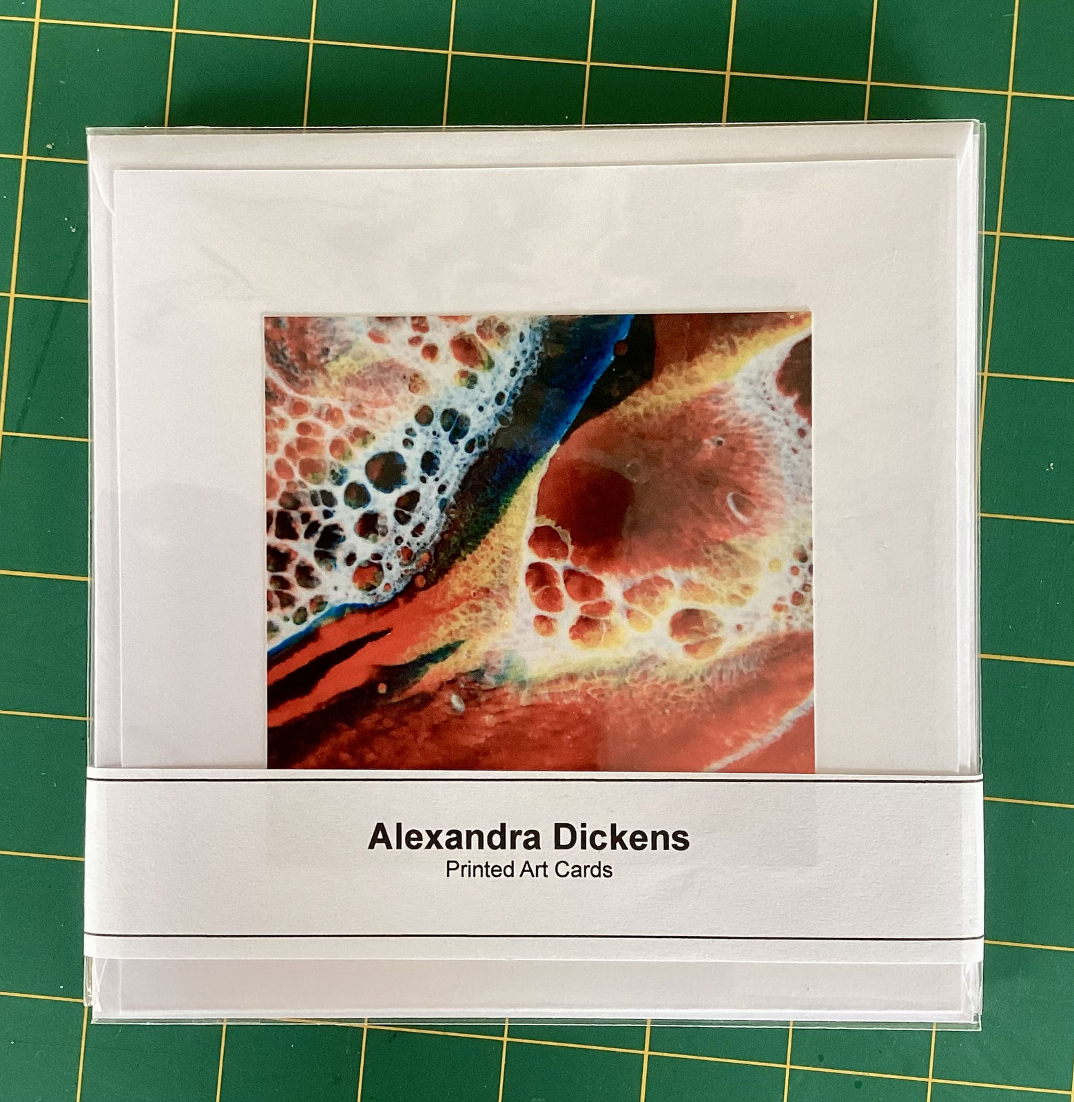 Set of four printed art cards 01