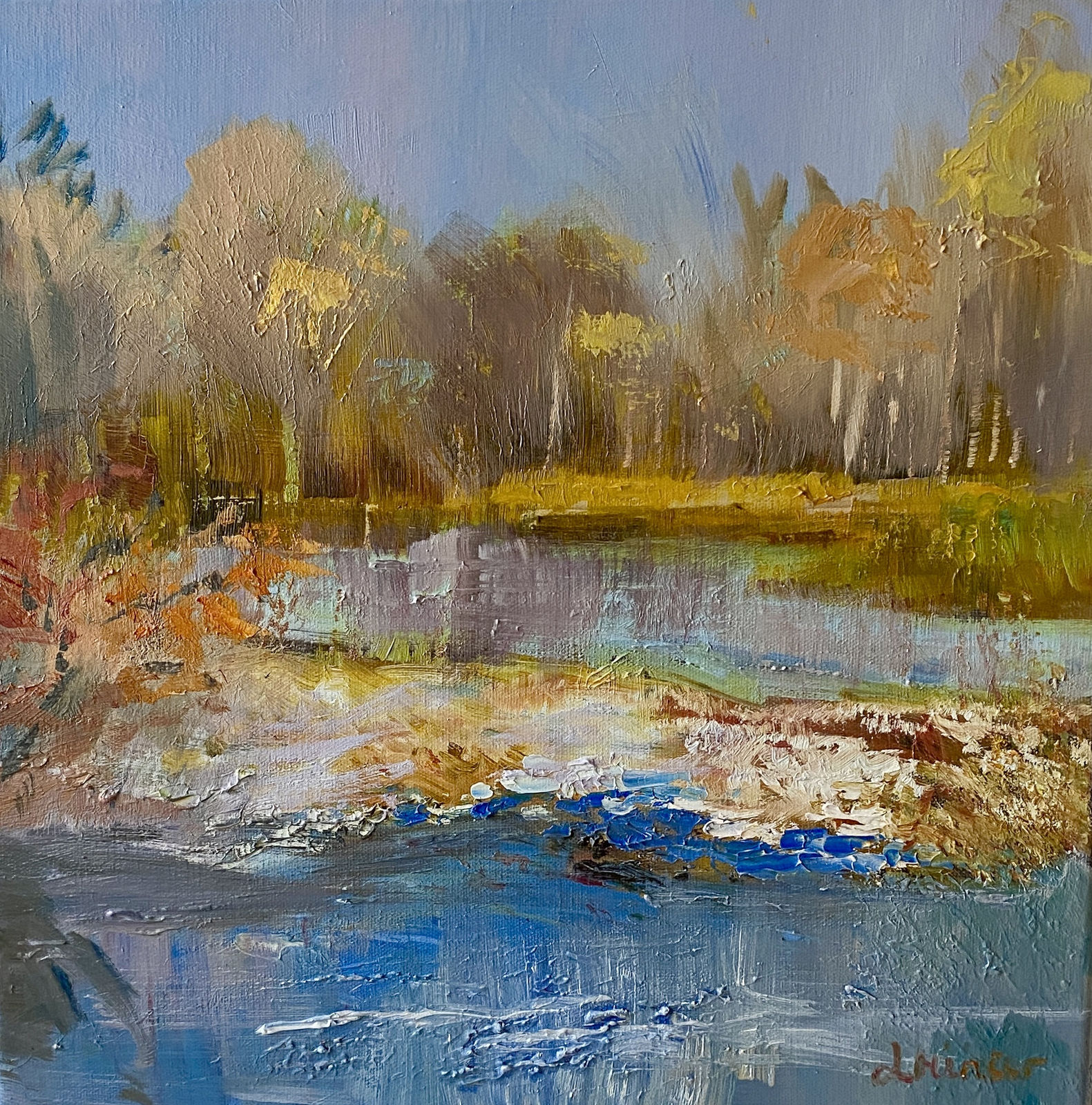 Lynda Minter , Snow Melting , 2024