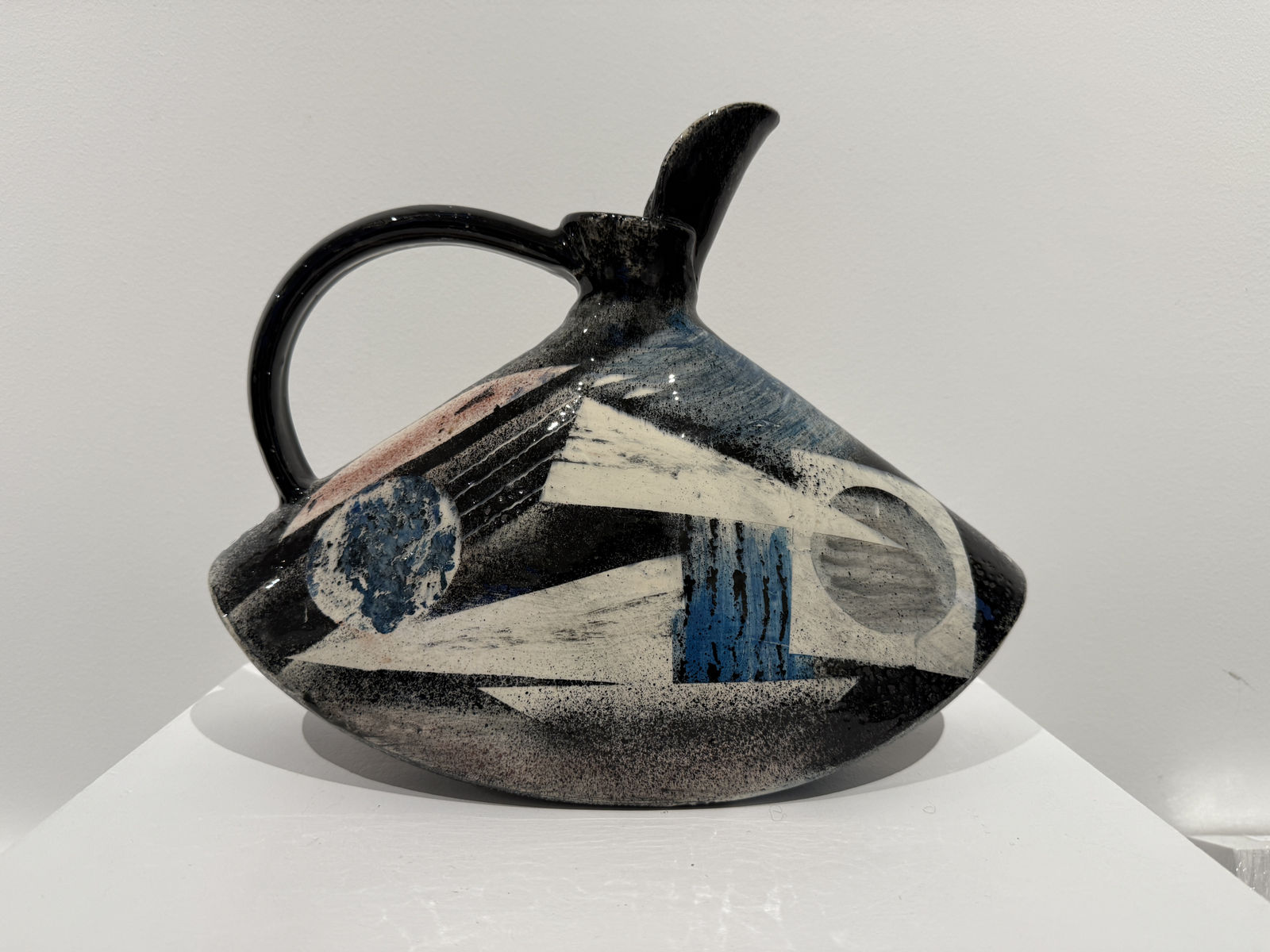 Paul Jackson , Black and White Rocking Jug