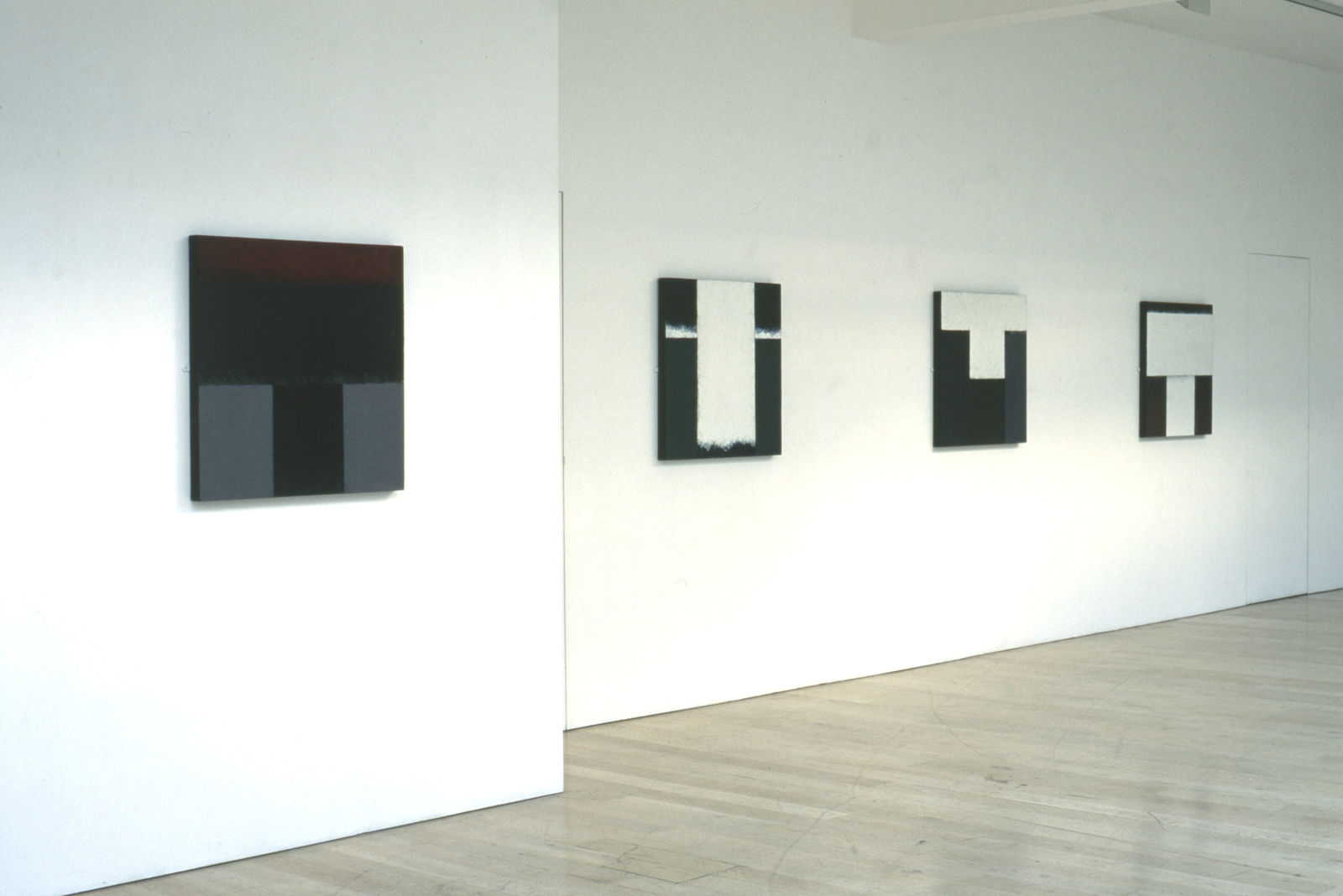 installation shot of the exhibition, Alan Green, Small Paintings at Annely Juda Fine Art, London, 1994
