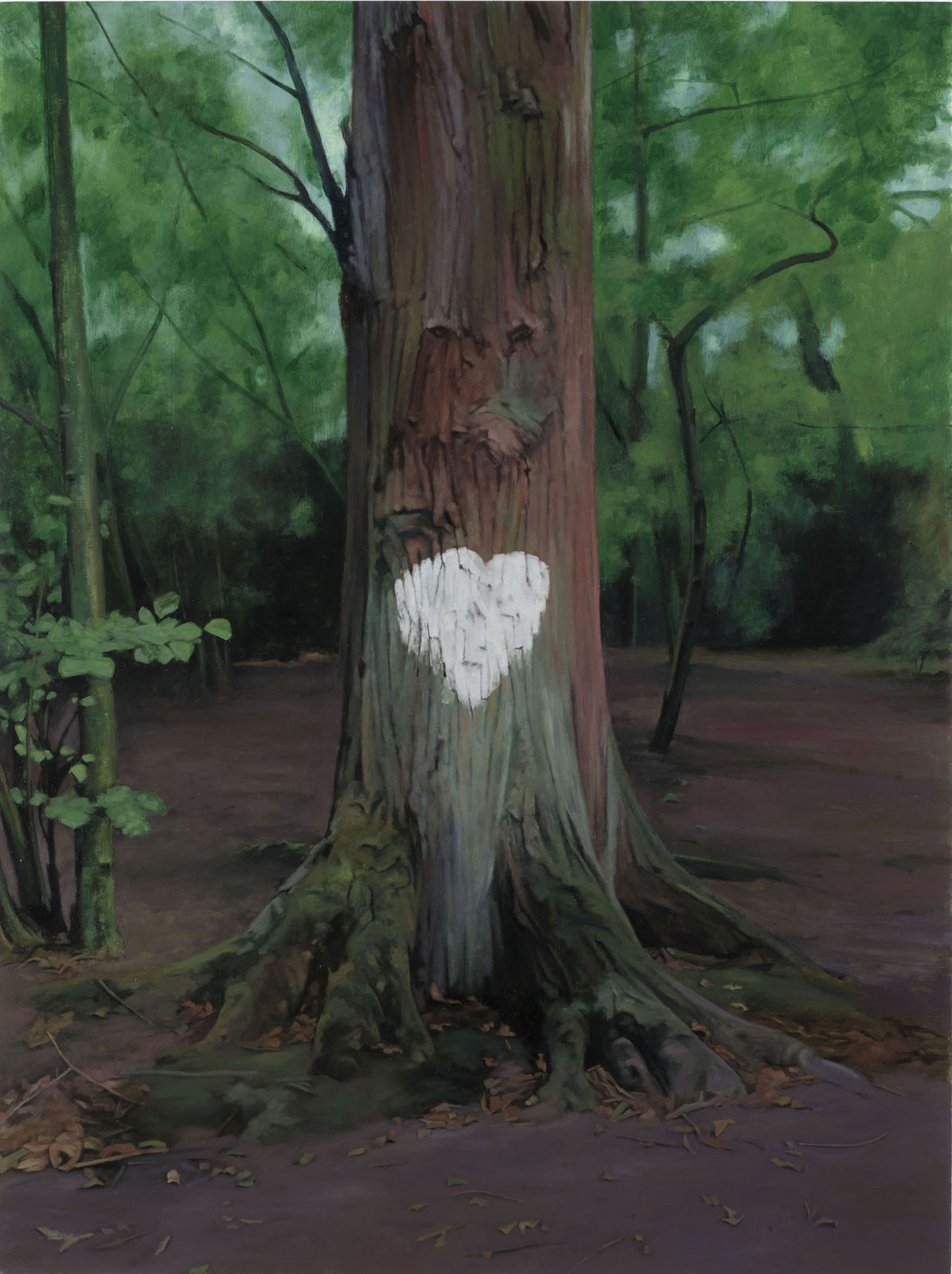 George Shaw Painted Love, 2021 Humbrol enamel on board 120 x 90 cm
