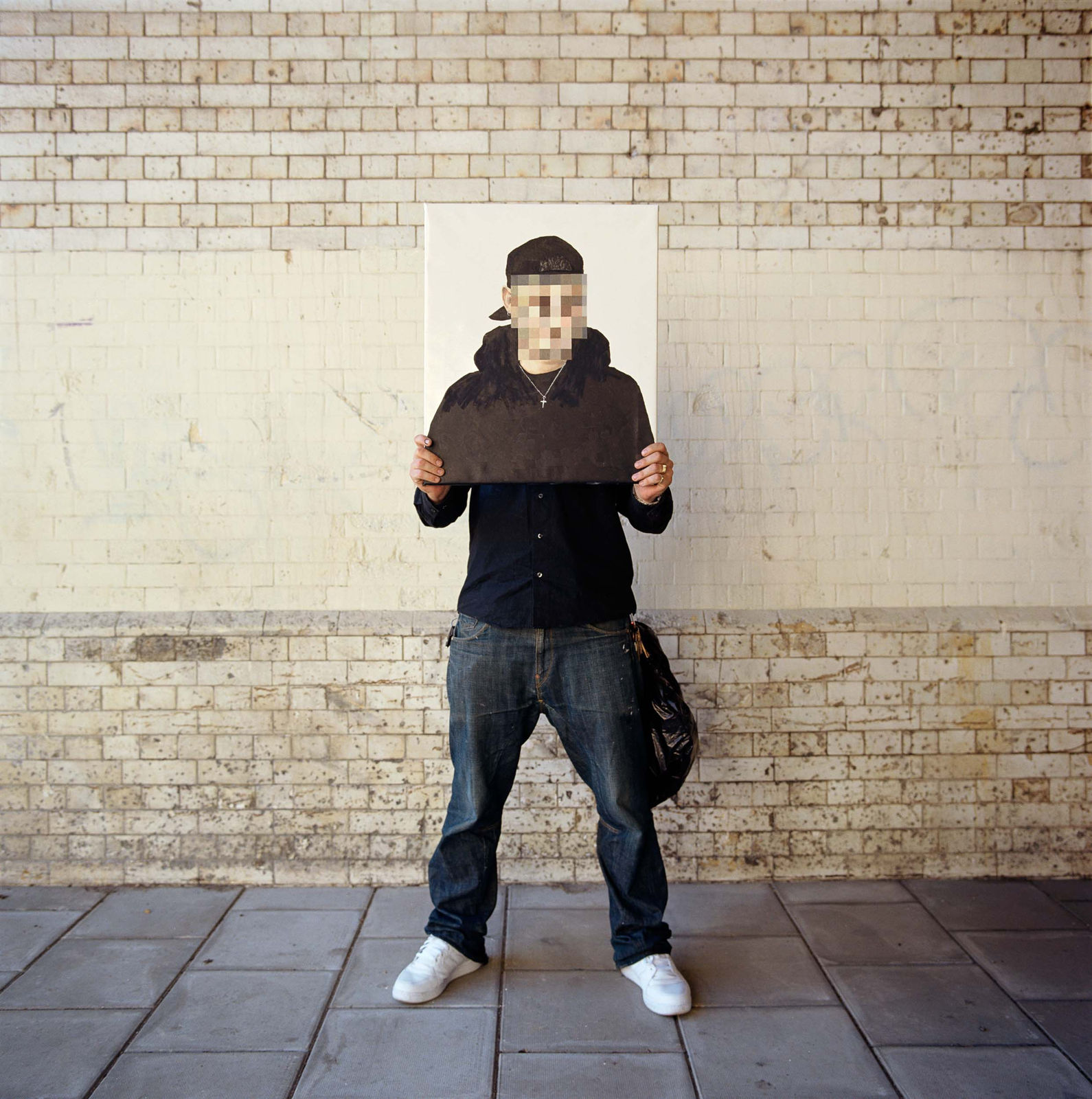 James Pfaff, Banksy, Canvas Session (Bin Bag), London, 2004, [2004/2021]