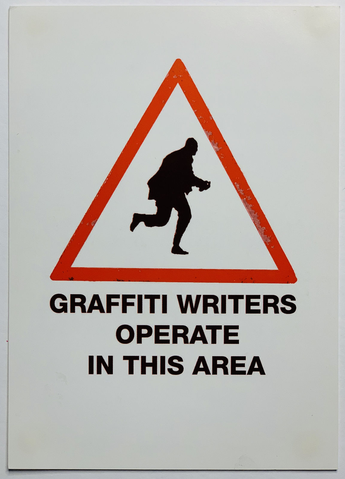 Banksy, Banging Your Head Against a Brick Wall (Cargo Club Exhibition Invitation), 2001