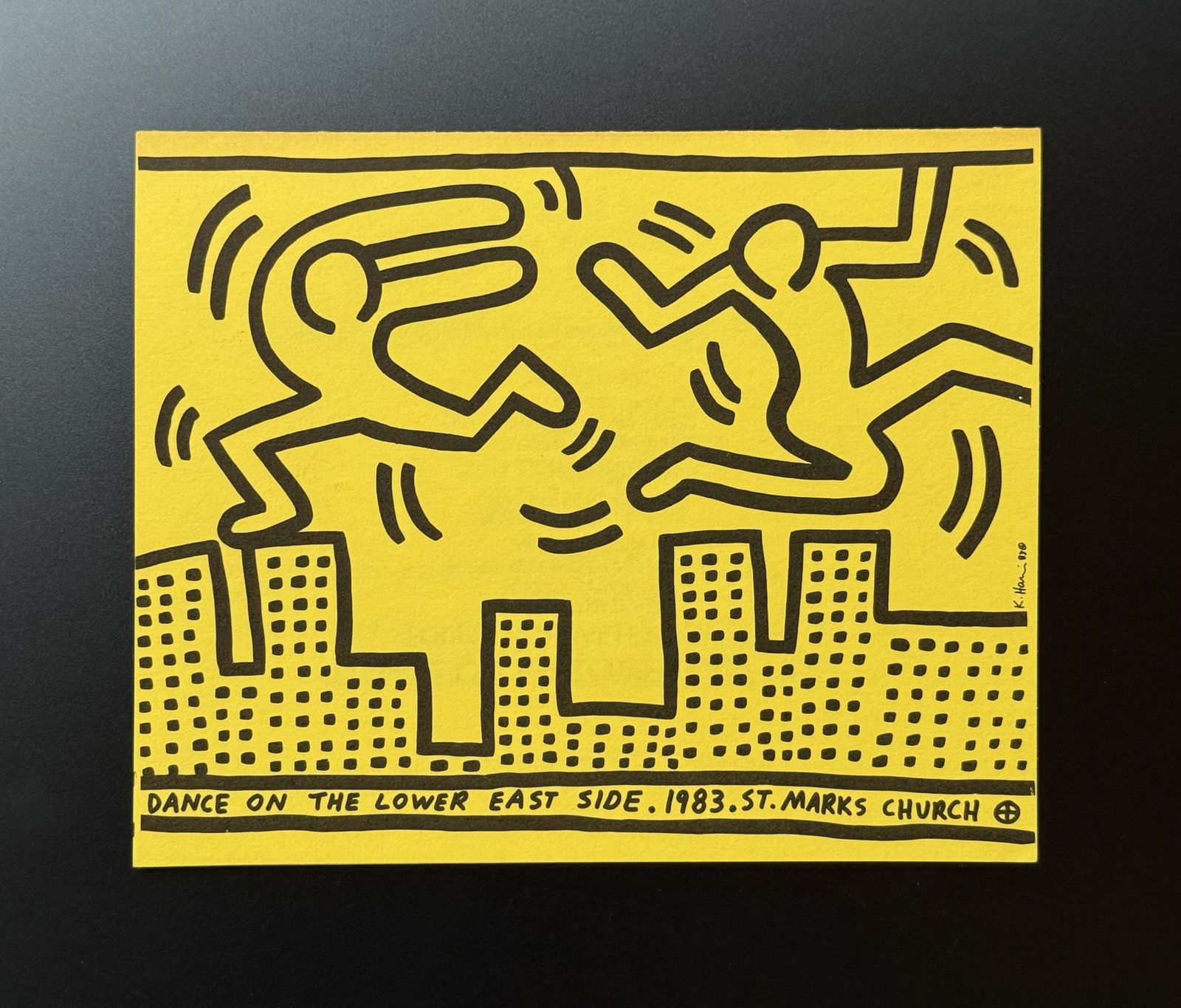 Keith Haring, 'DANCE ON THE LOWER EAST SIDE' (Preview Invitation + Program), 1983