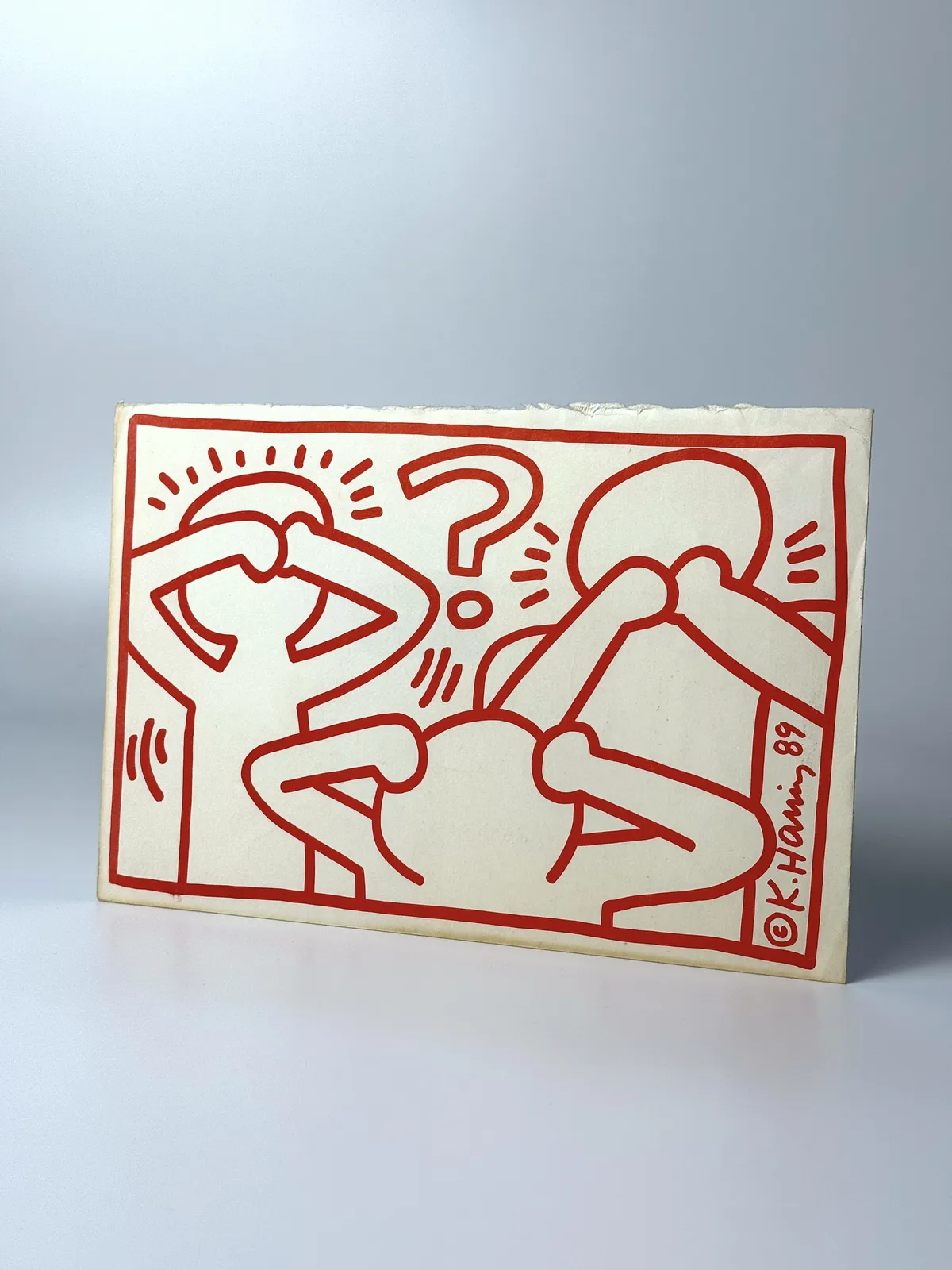 Keith Haring, 'THREE WISE MONKEYS' ('ACT UP' DIRECT MAIL FUNDRAISING PROJECT), 1989