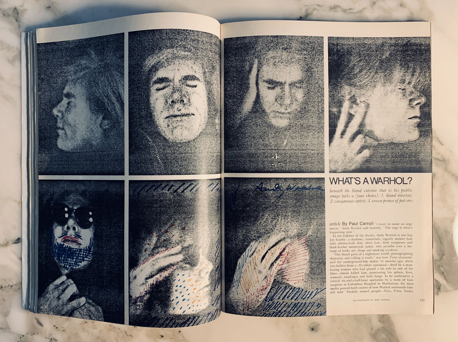 Andy Warhol, Self-Portrait ('What's a Warhol'), 1969