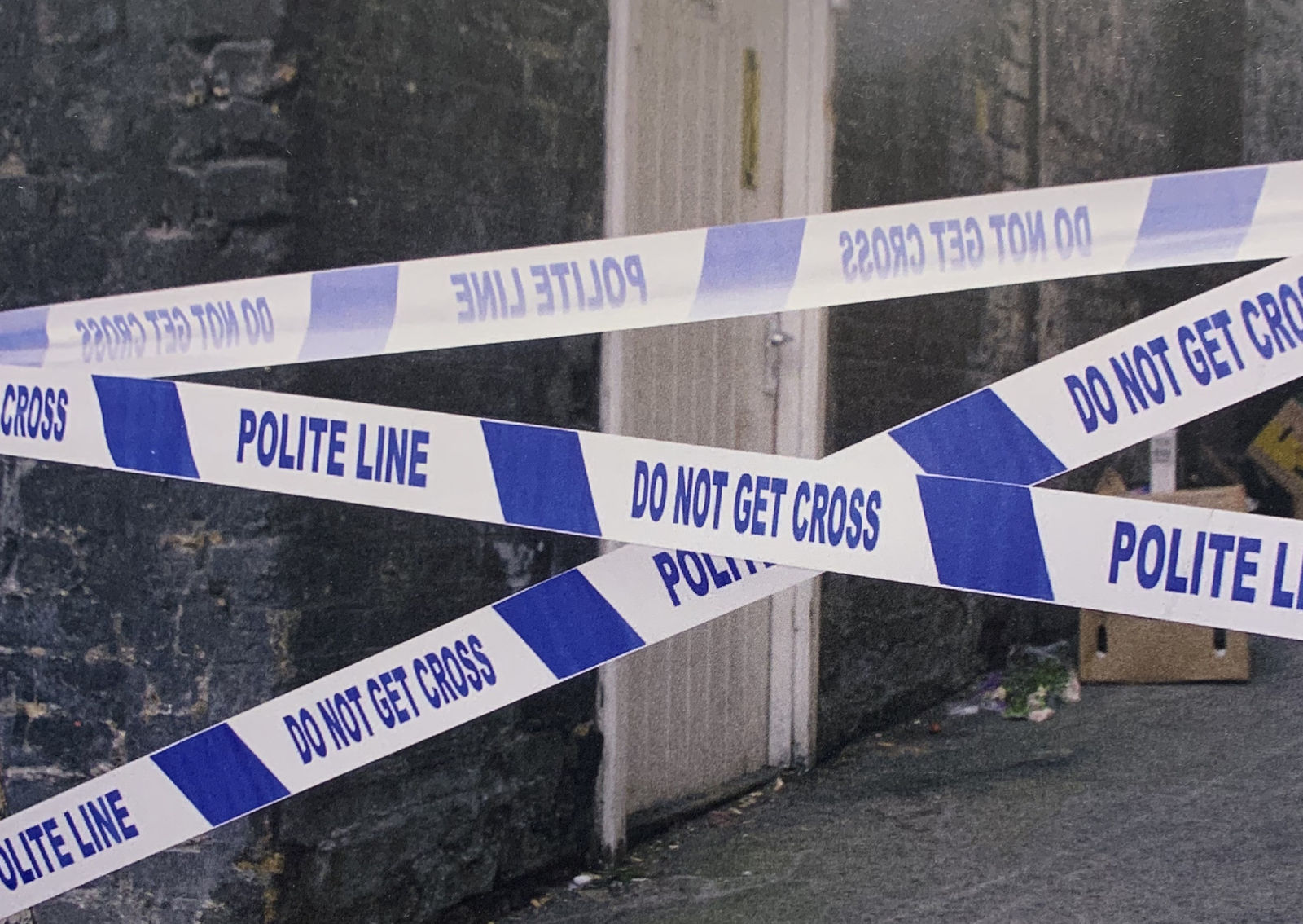 Banksy, Polite Tape, 2003