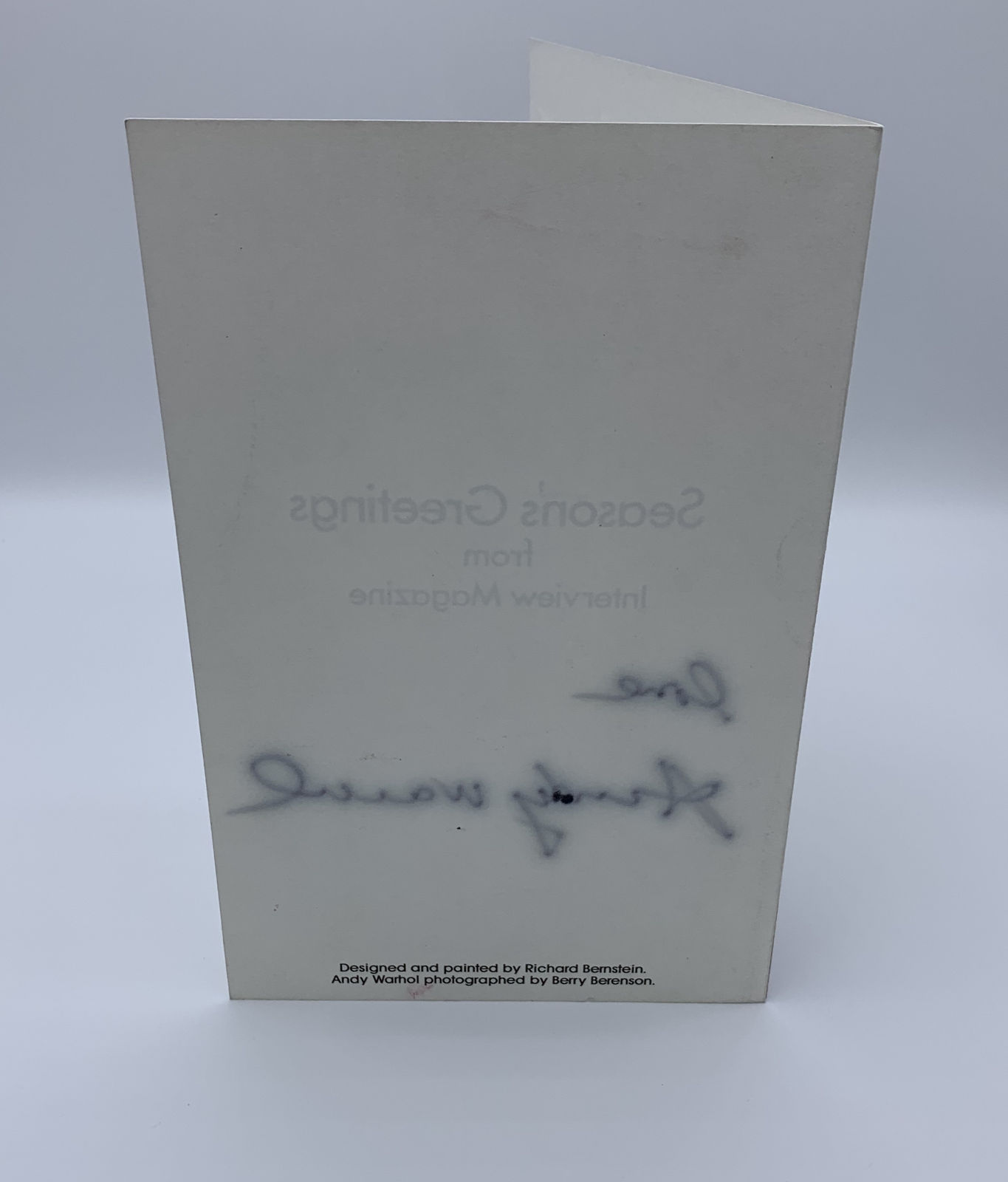 Andy Warhol, Interview Christmas Card (Signed), 1985 (circa)