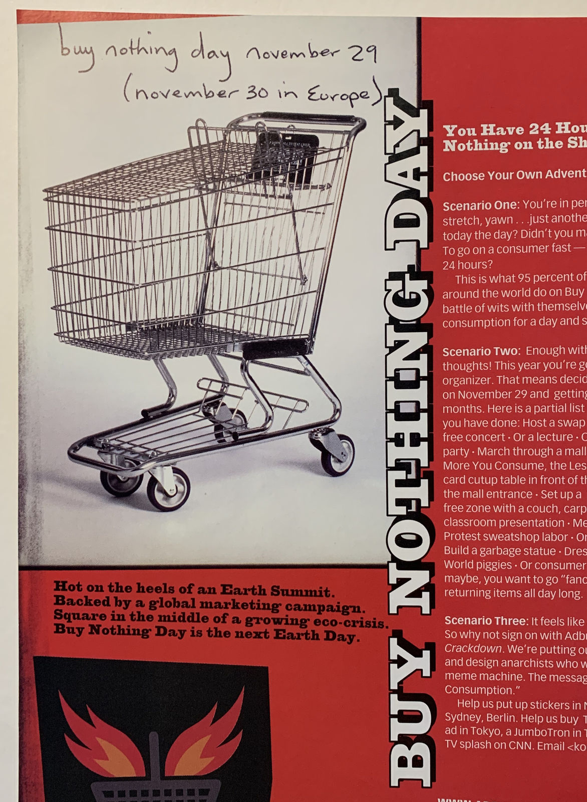 Banksy, Adbusters Magazine (‘Love is in the air’ - Banksy cover), 2002