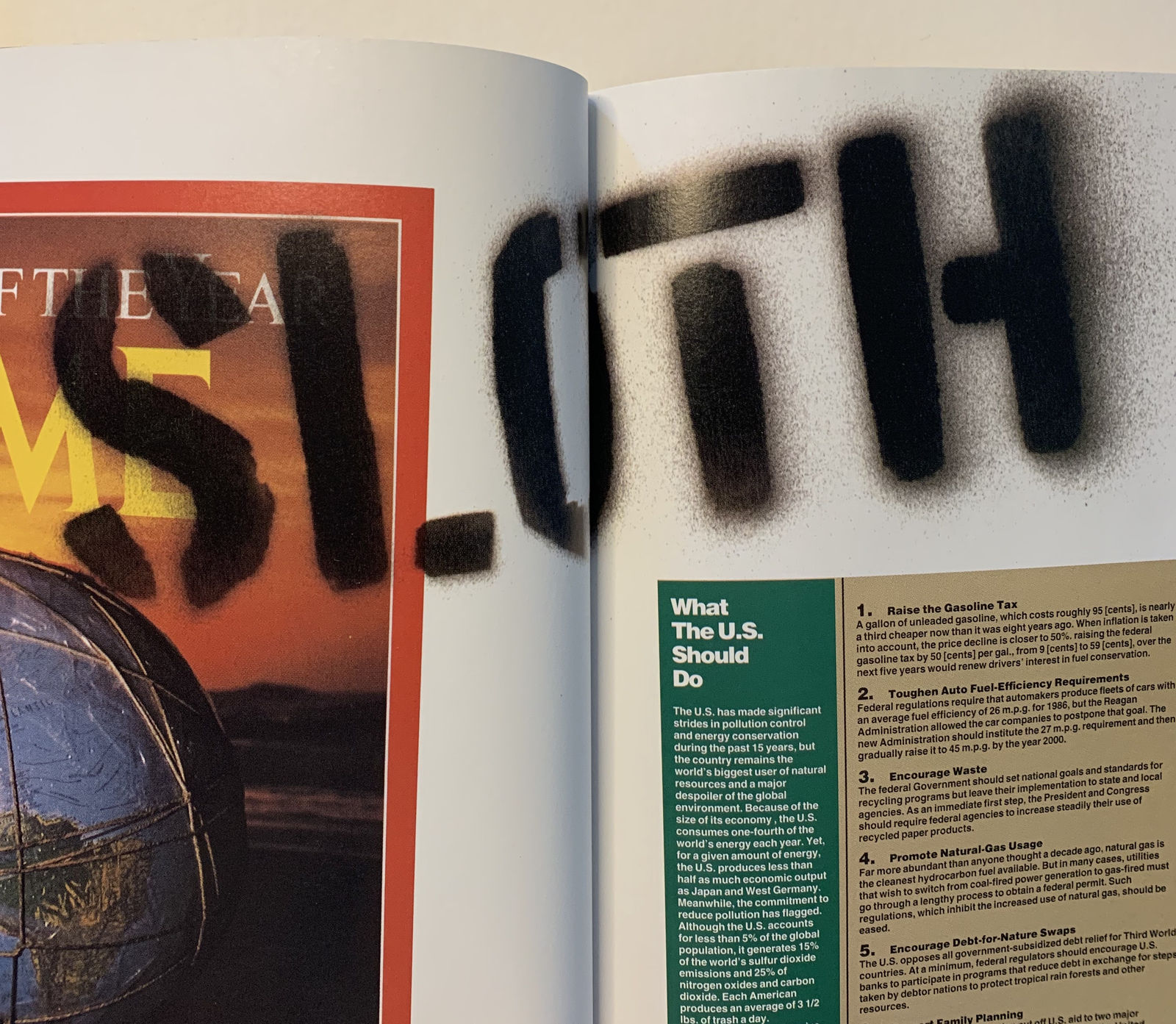 Banksy, Adbusters Magazine (‘Love is in the air’ - Banksy cover), 2002